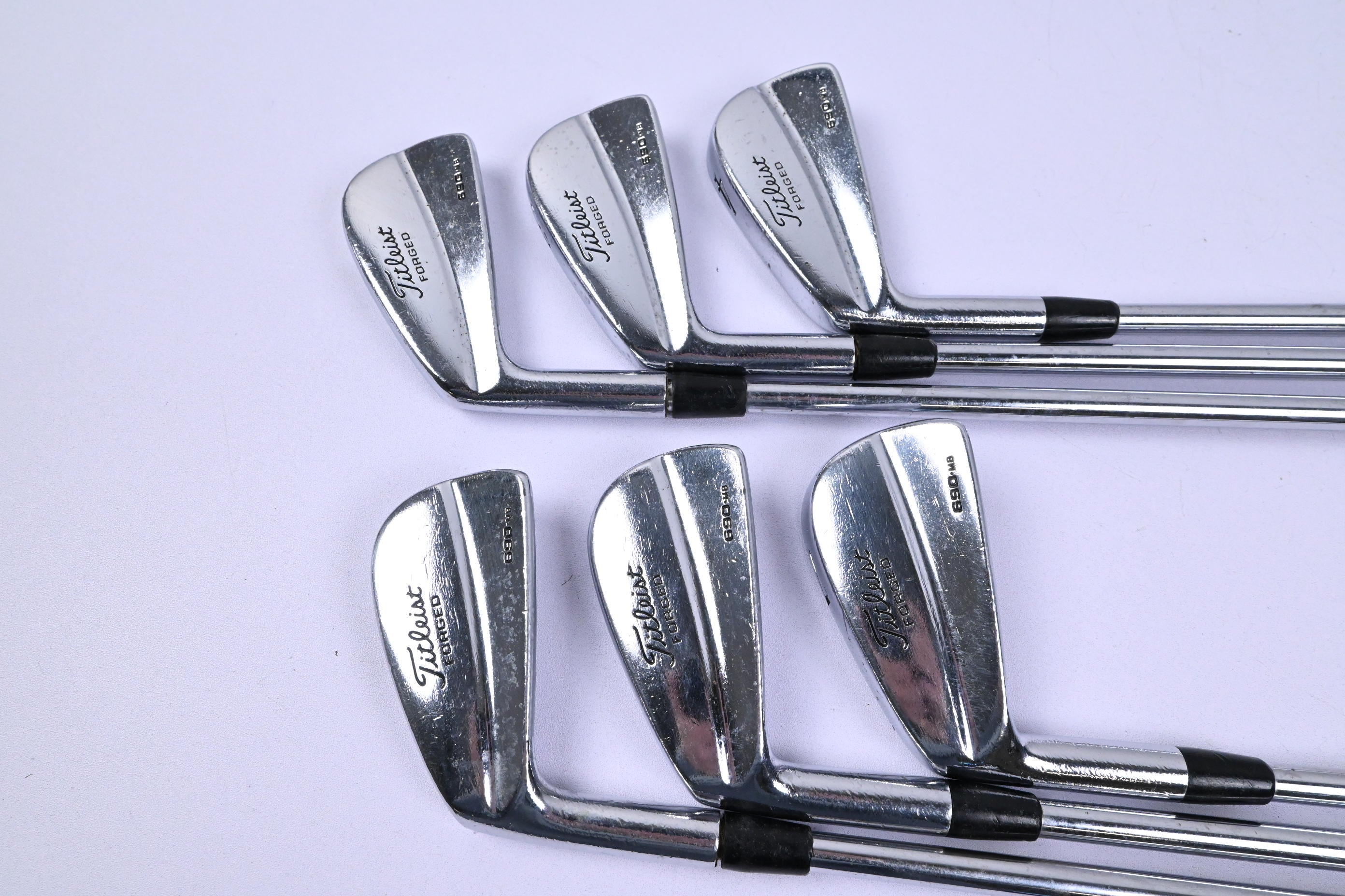Left Hand Titleist 690.MB Irons / 2-7i / Stiff Flex Dynamic Gold S300 Shafts