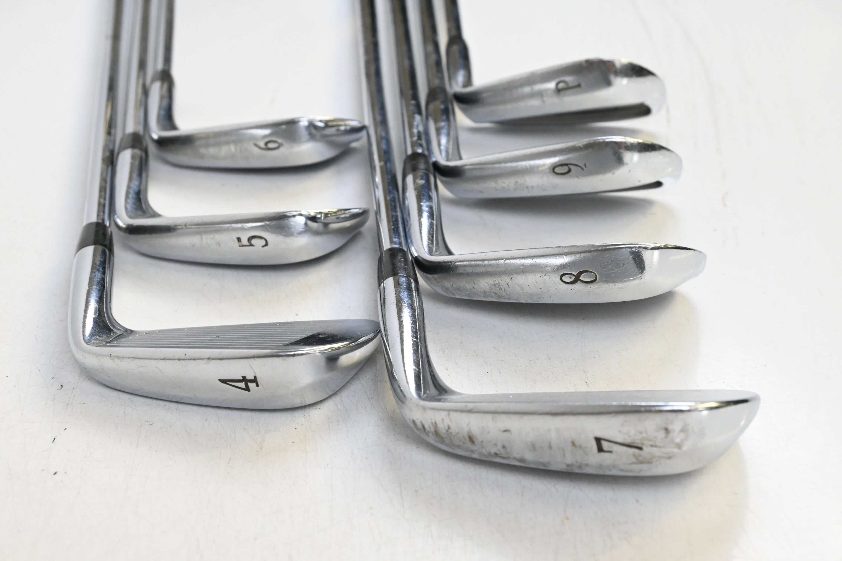 Left Hand Mizuno MP-53 Irons / 4-PW / Stiff Flex Dynalite Gold XP Shafts