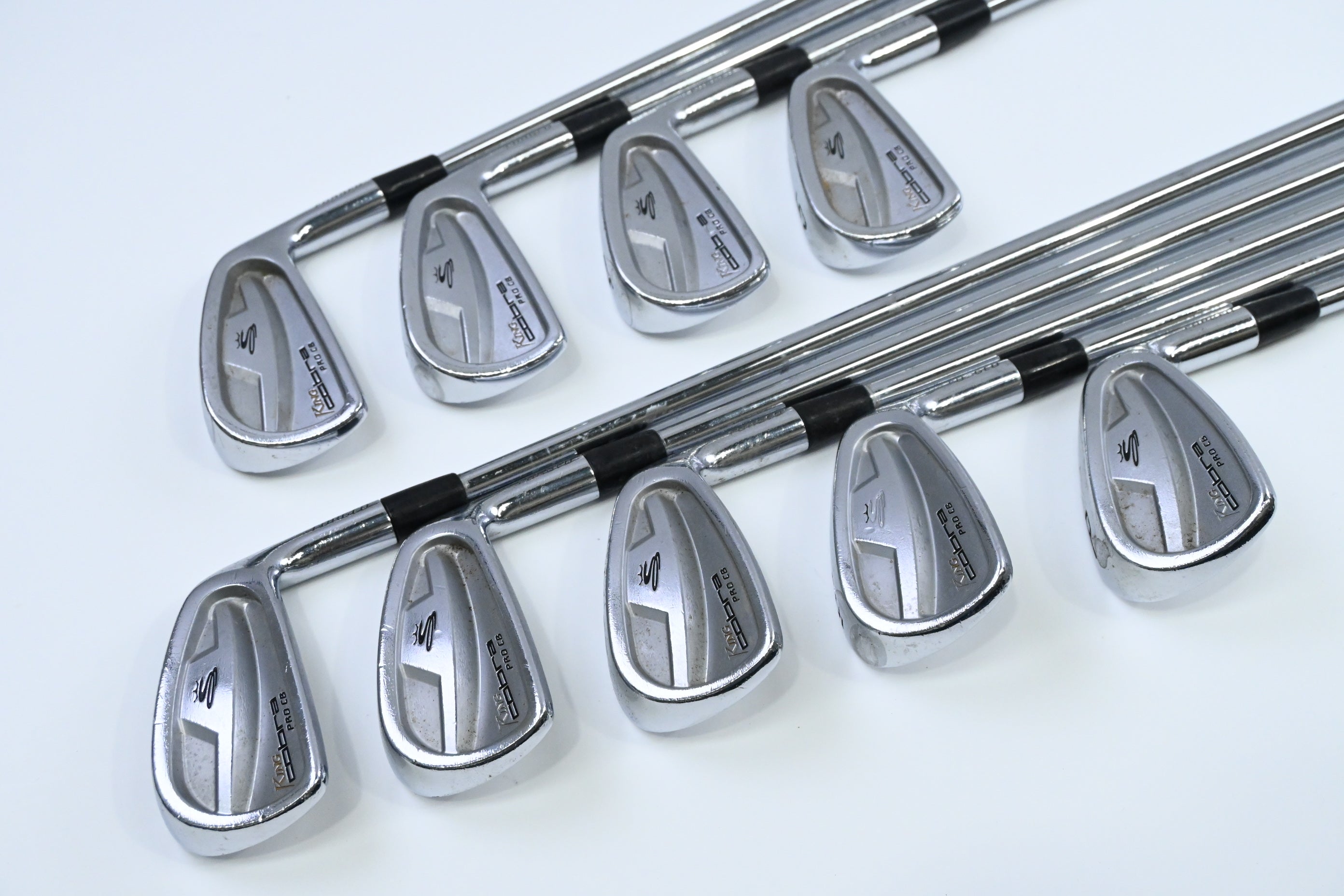 Cobra Pro CB Irons / 2-PW / Regular Plus Flex Project X Rifle Shafts
