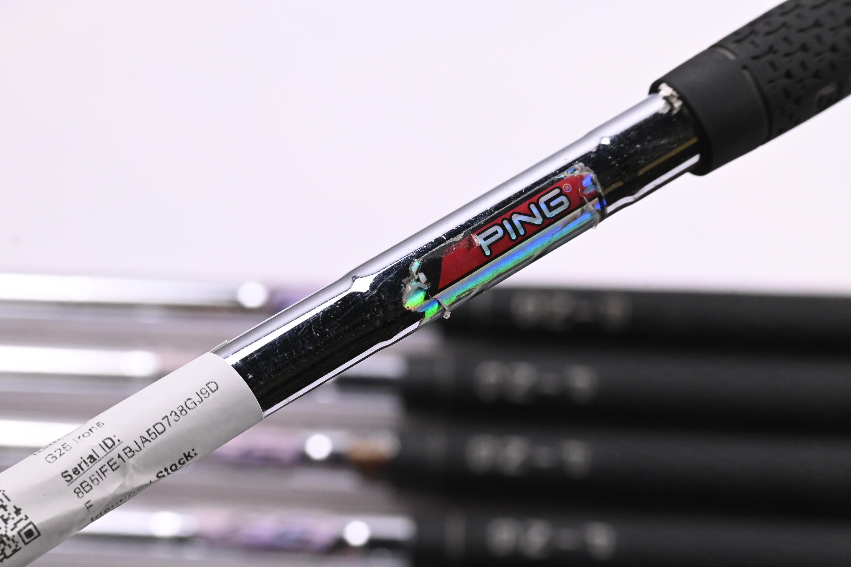 Ping G25 Irons / 5-PW+GW+SW / White Dot / Stiff Flex Ping CFS Shafts
