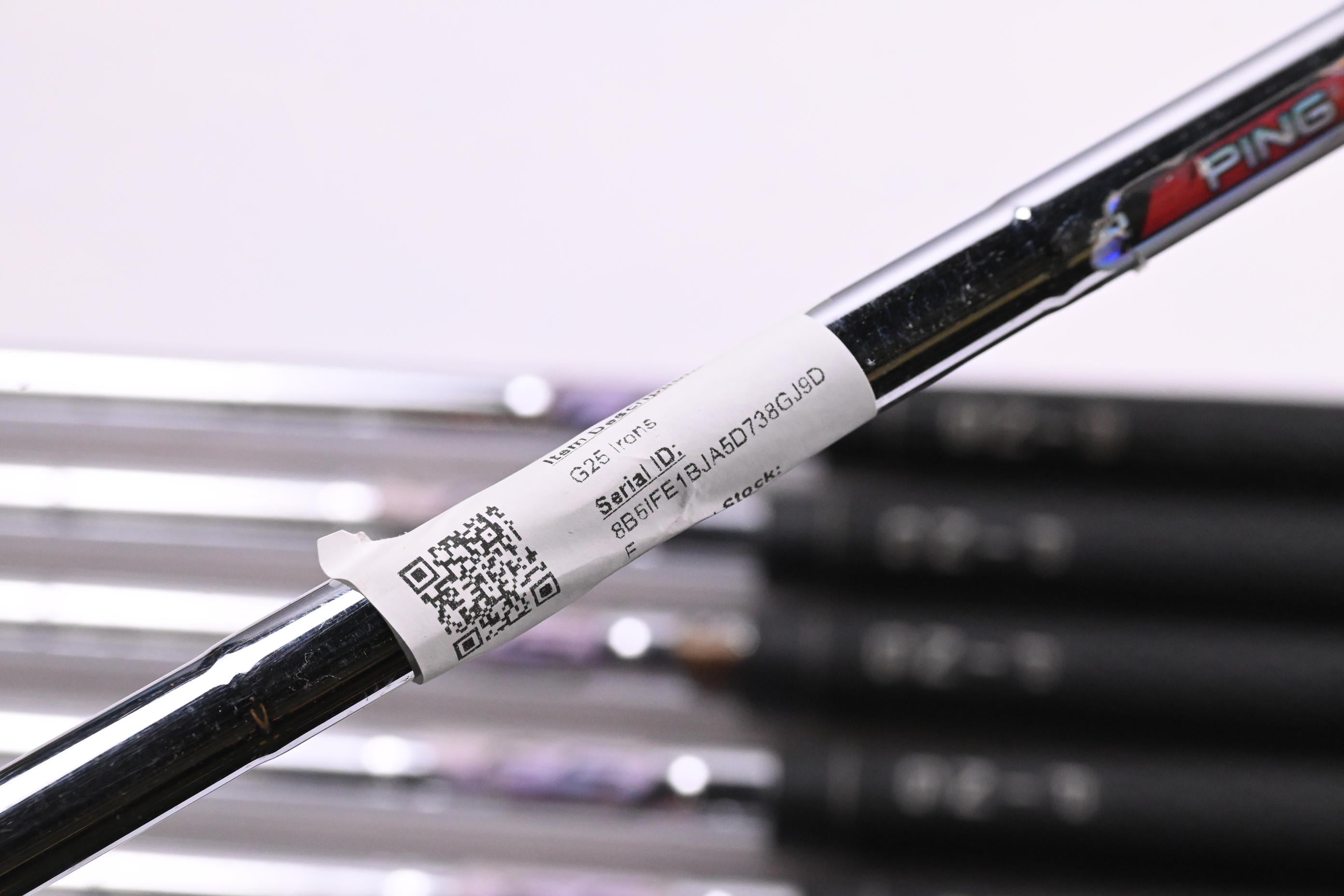 Ping G25 Irons / 5-PW+GW+SW / White Dot / Stiff Flex Ping CFS Shafts