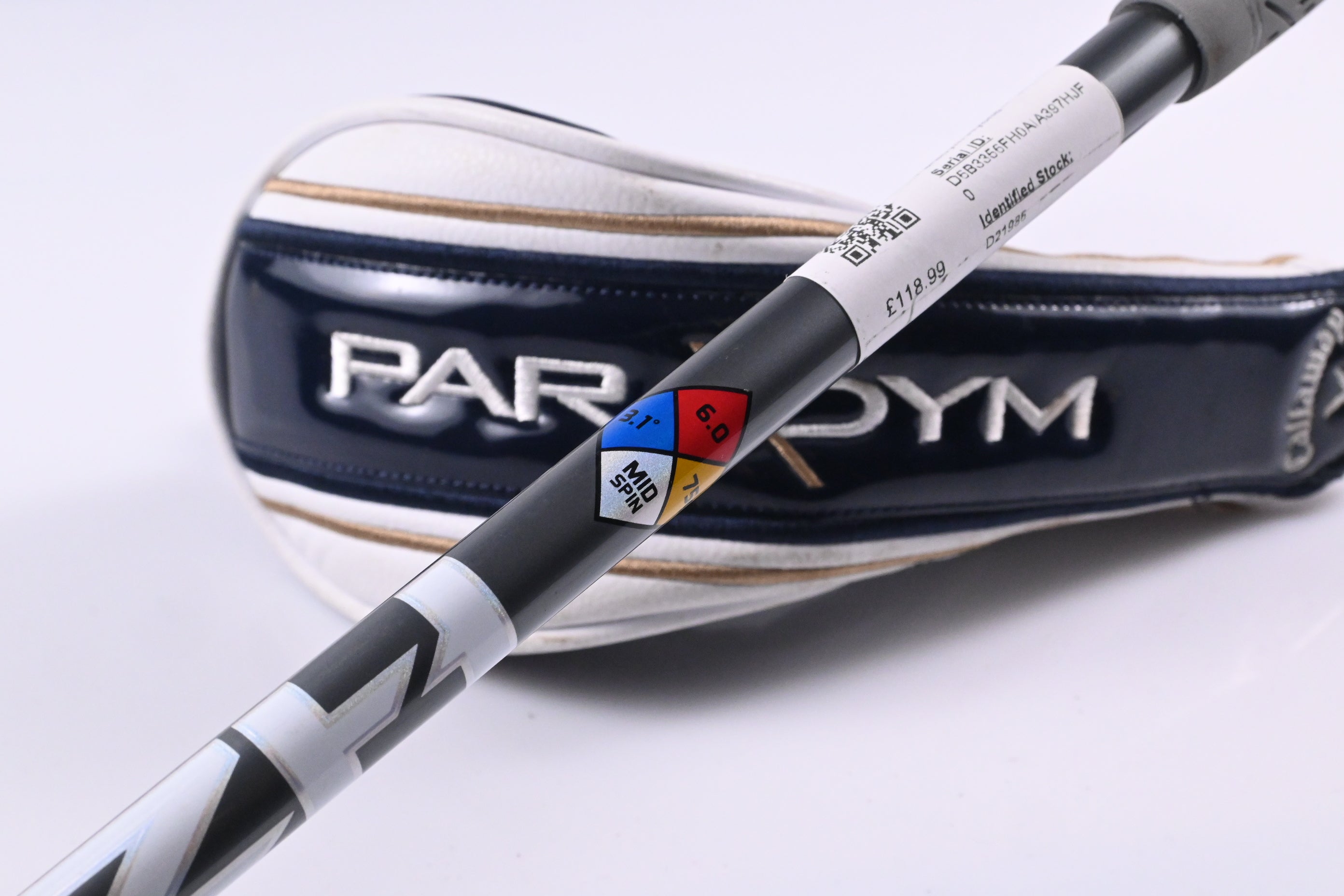 Callaway Paradym #3 Hybrid / 18 Degree / Stiff Flex HZRDUS Silver 75 Shaft