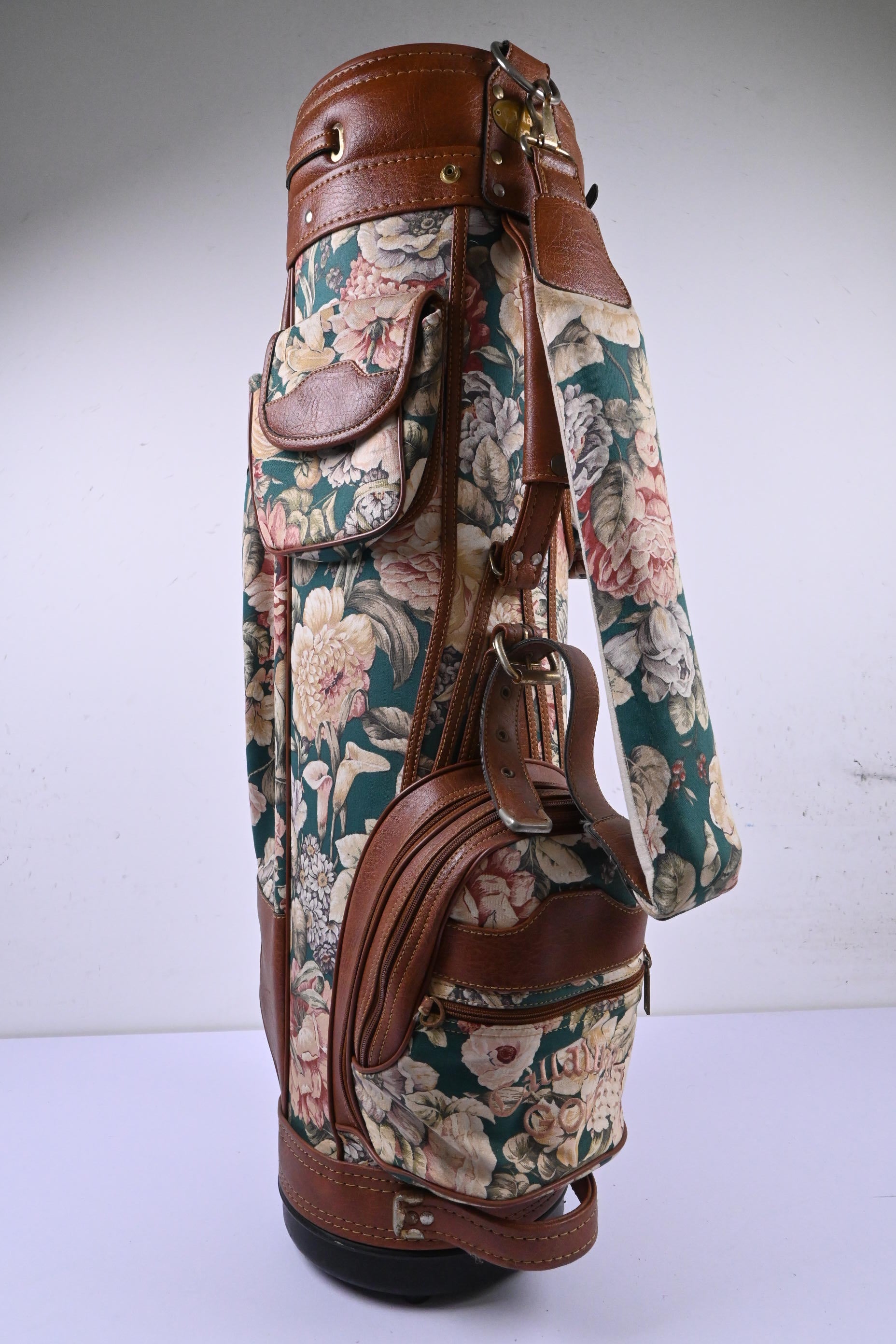 Callaway Vintage Floral Cart Bag / 6-Way Divider / Floral