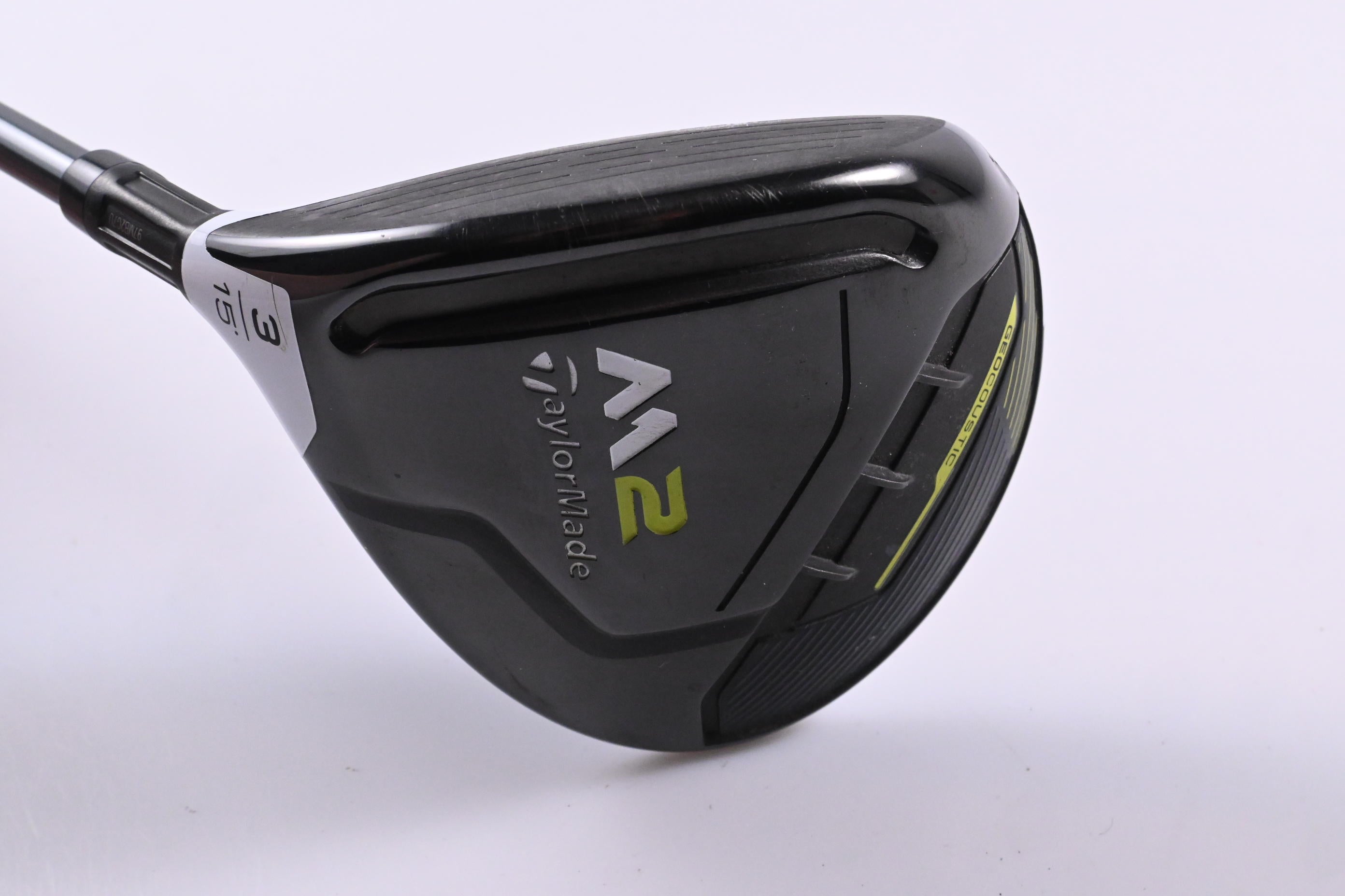 Left Hand Taylormade M2 2017 #3 Wood / 15 Degree / Regular Flex M2 REAX 55 Shaft