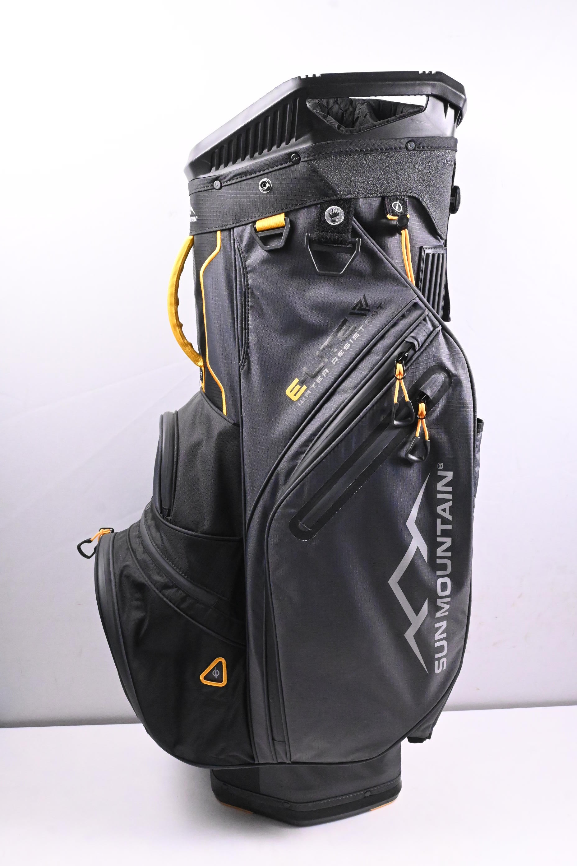 Sun Mountain E-Lite Cart Bag / 14-Way Divider / Grey, Black, Yellow