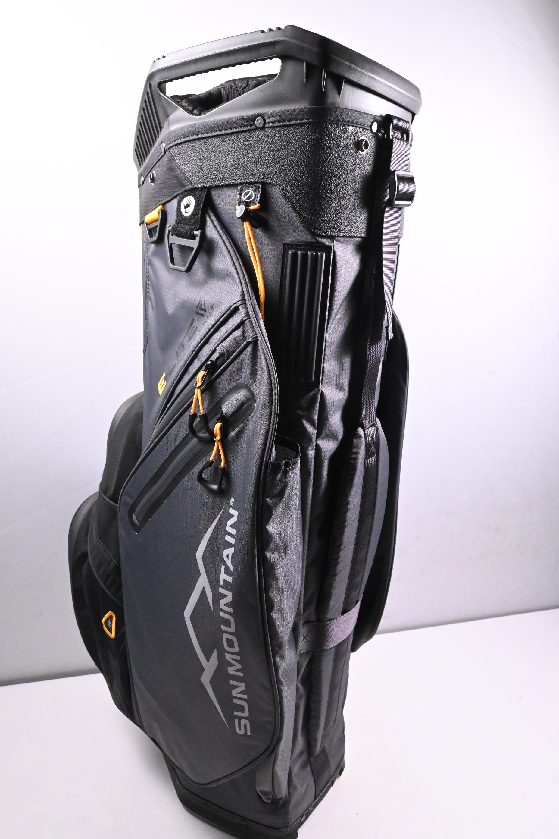 Sun Mountain E-Lite Cart Bag / 14-Way Divider / Grey, Black, Yellow