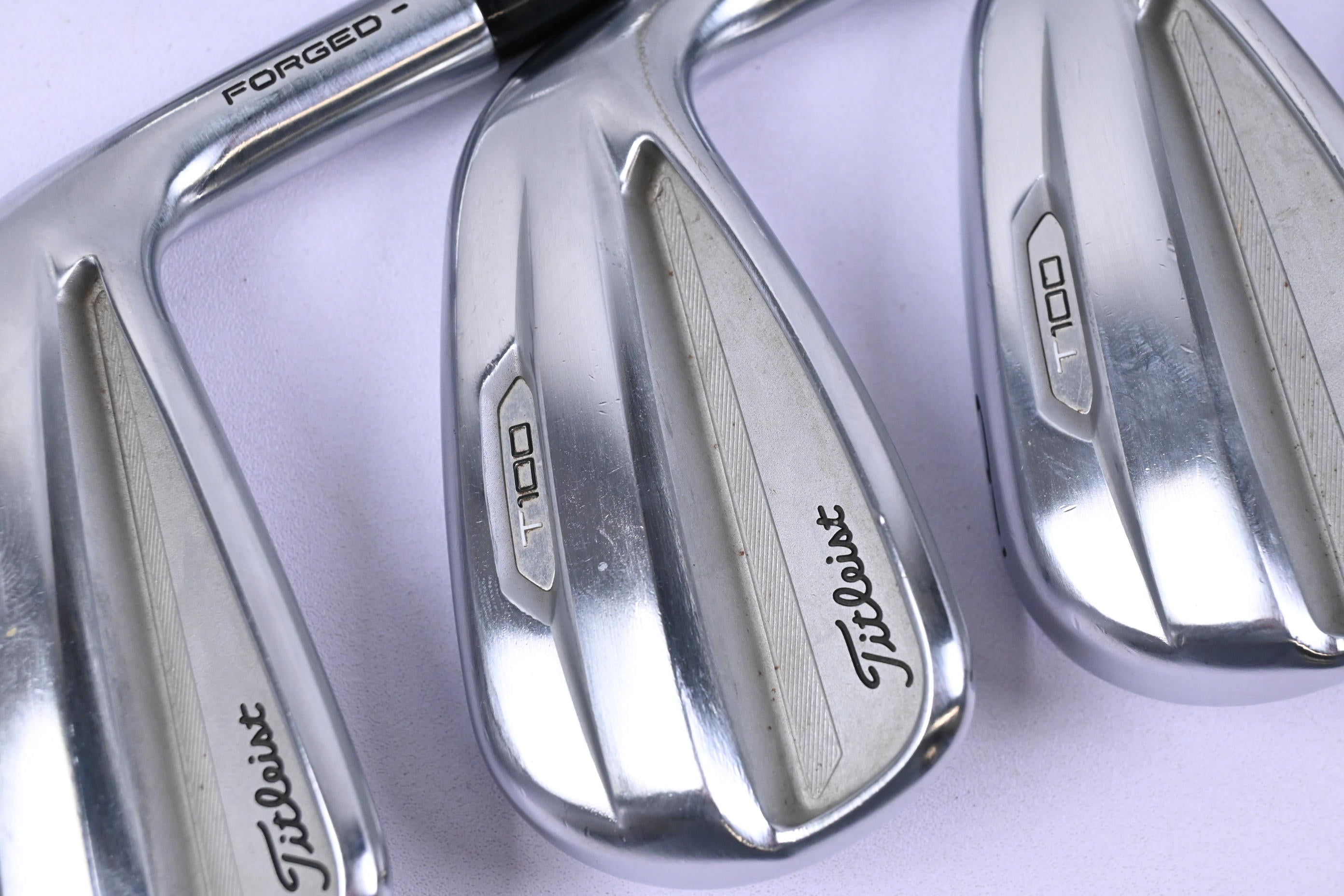 Titleist T100 2021 Irons / 4-PW / Stiff Flex True Temper AMT Black S300 Shafts