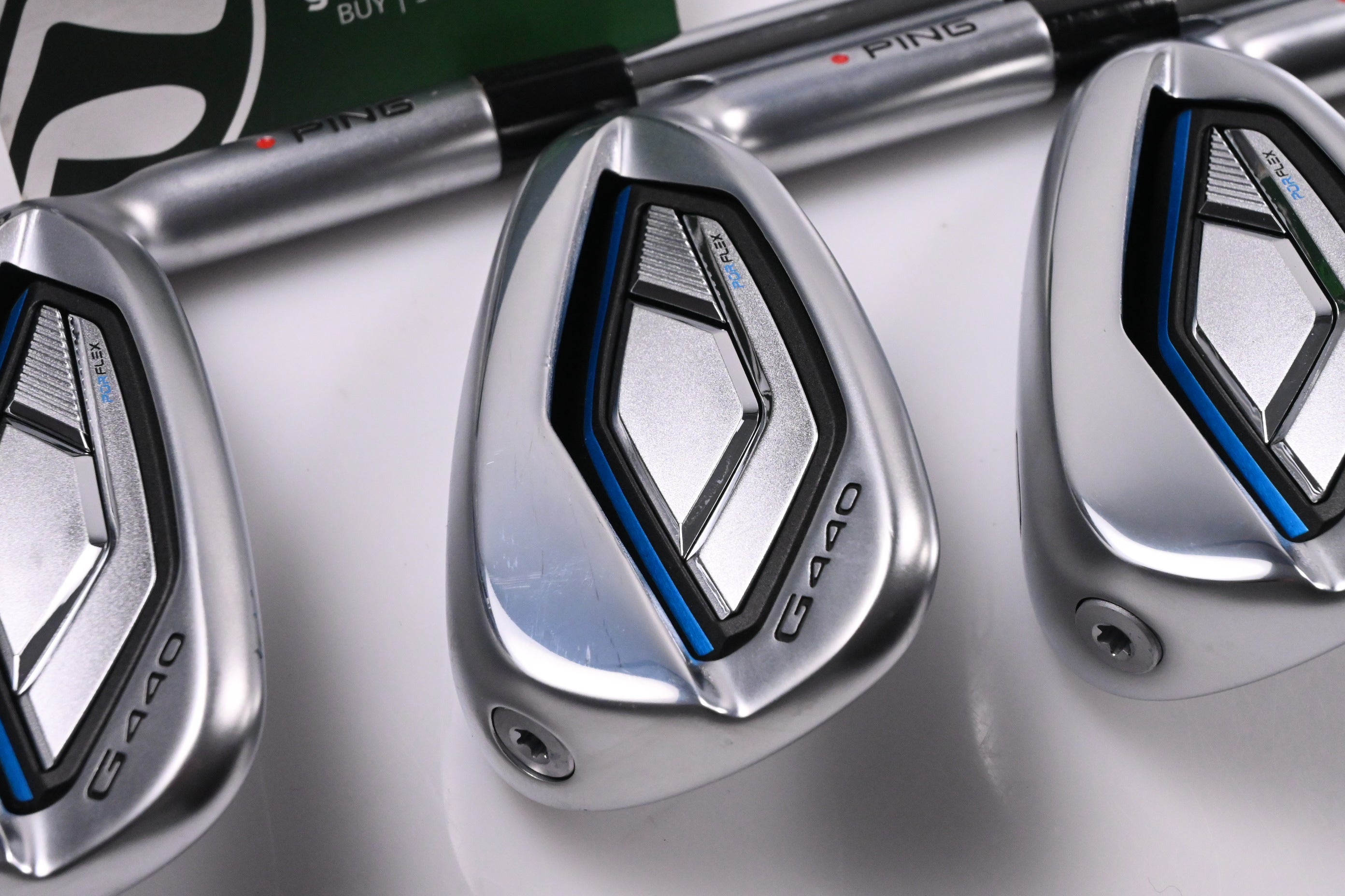 Ping G440 Irons / 7-PW+UW / Stiff Flex Ping AWT 3.0 Shafts