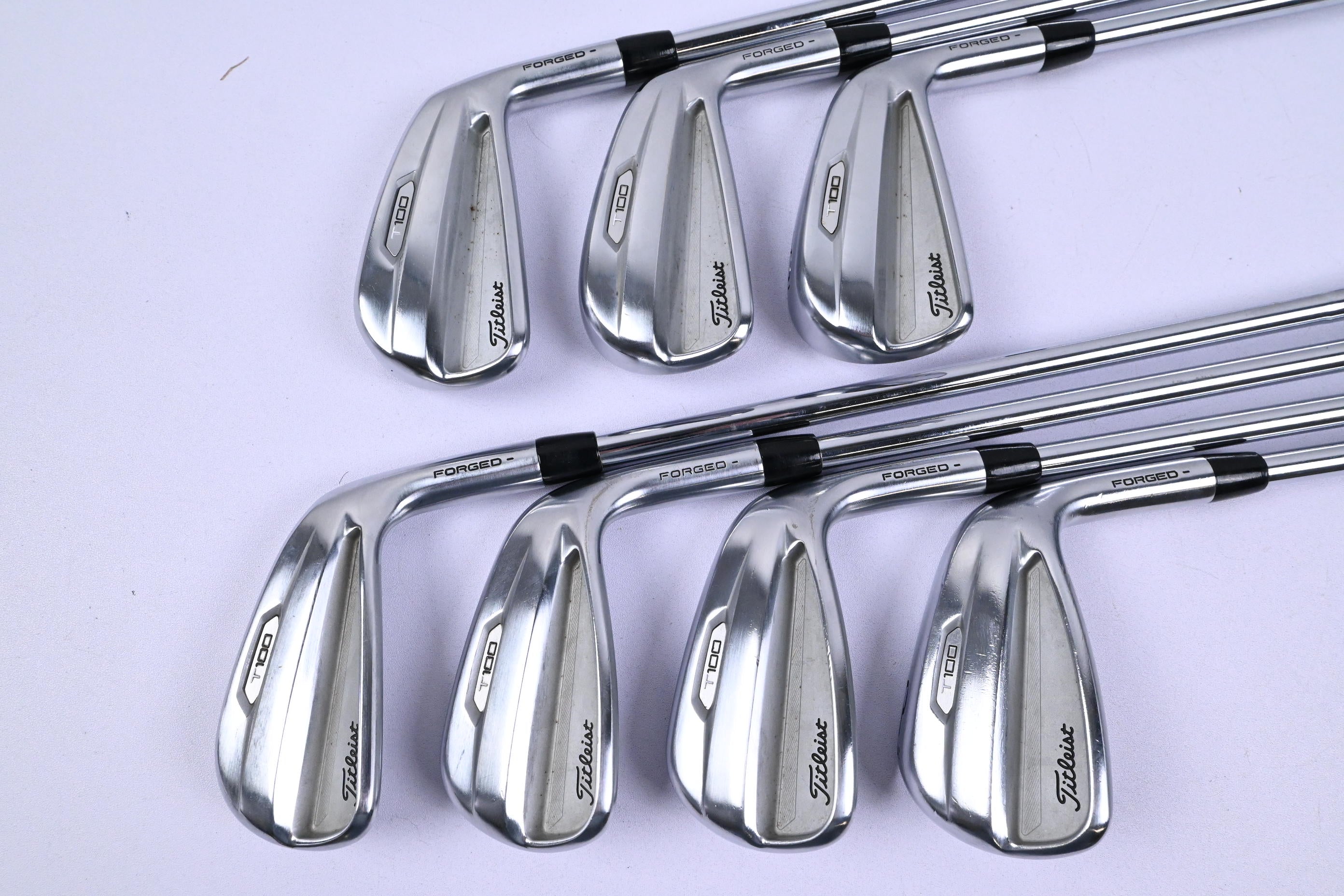 Titleist T100 2021 Irons / 4-PW / Stiff Flex True Temper AMT Black S300 Shafts