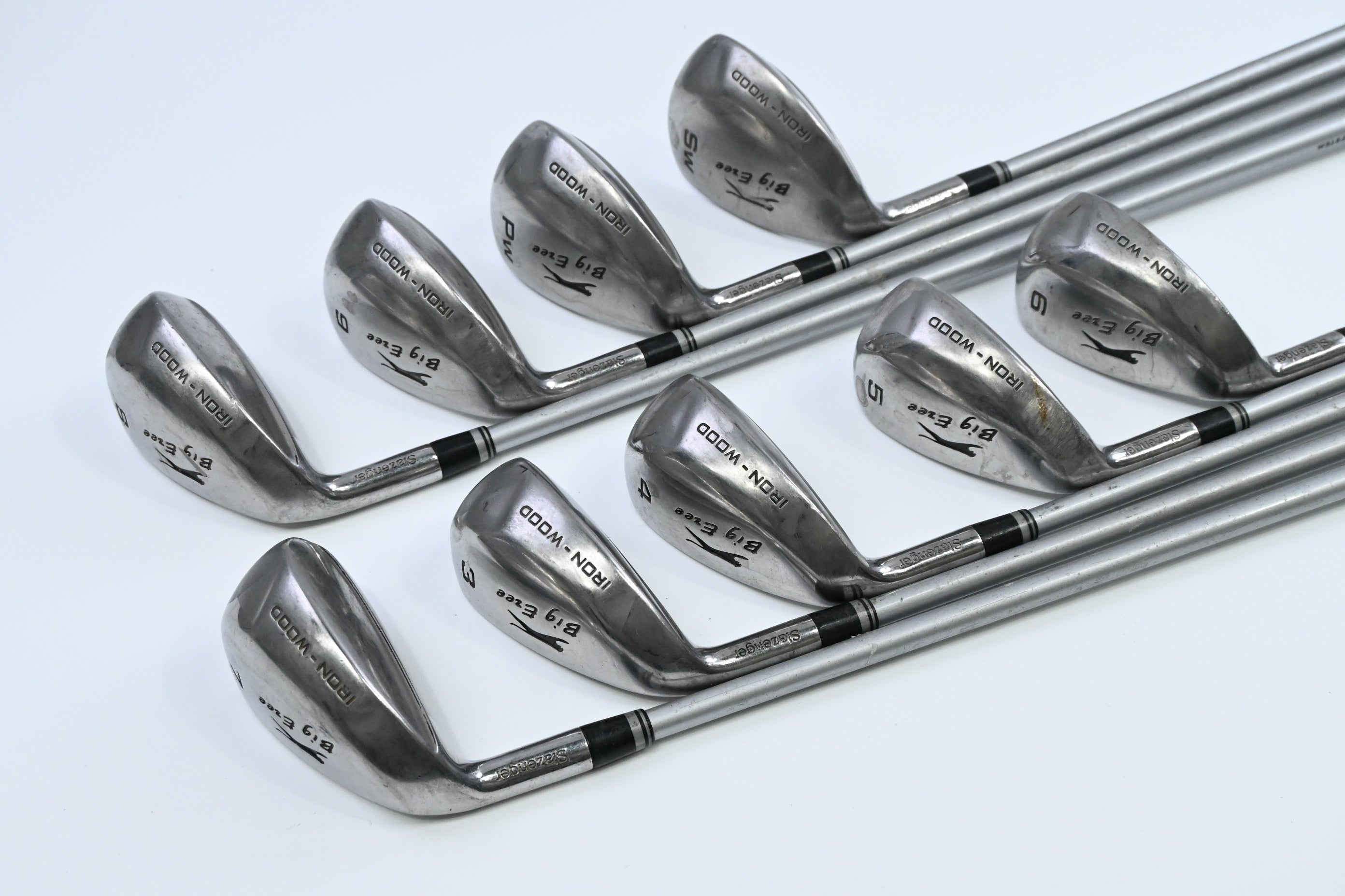 Left Hand Slazenger Big Ezee Irons / 3-PW+SW / Regular Flex Slazenger IWS Shafts
