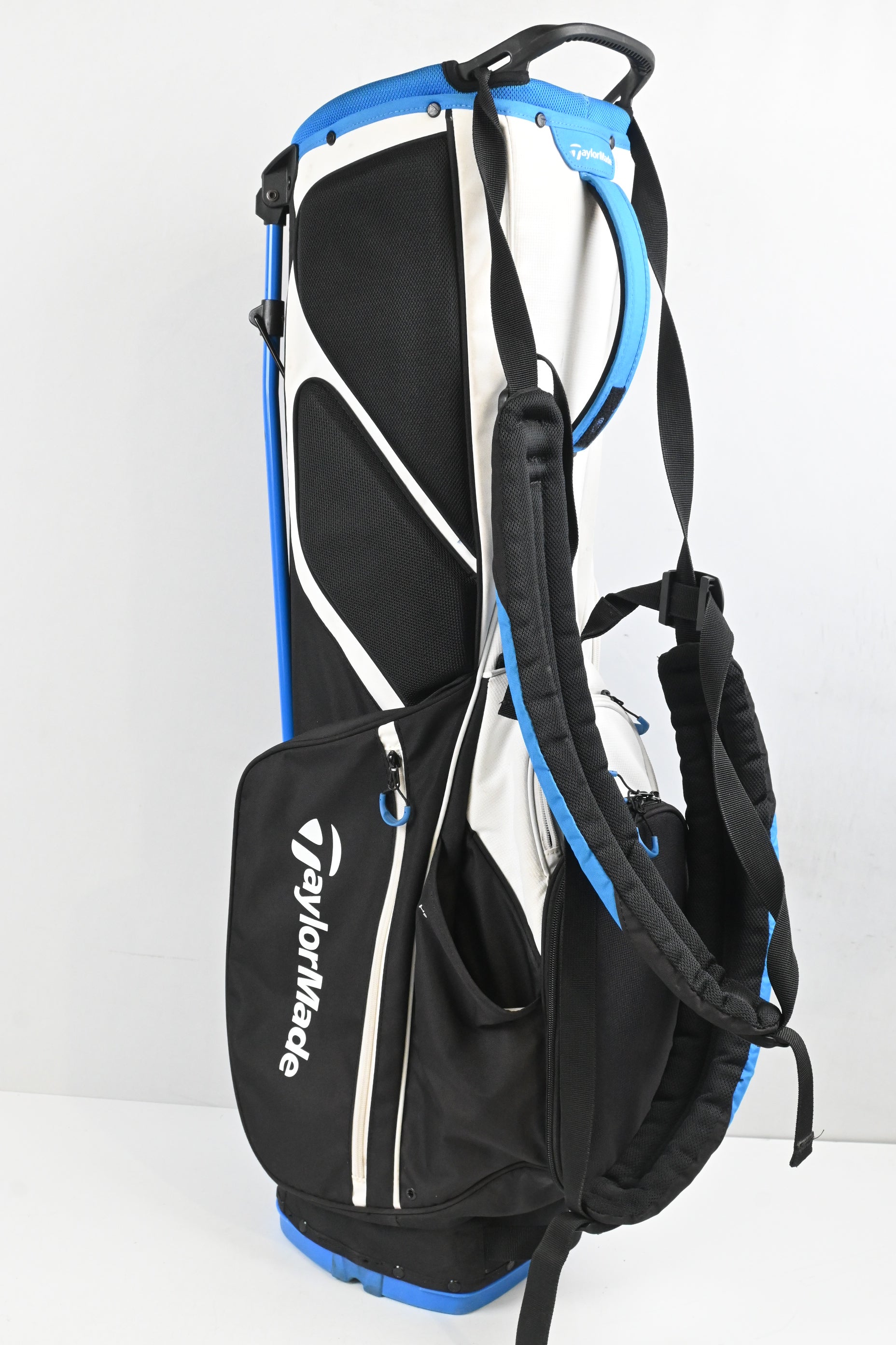 Taylormade Flex Tech Lite Stand Bag / 4-Way Divider / White, Black & Blue