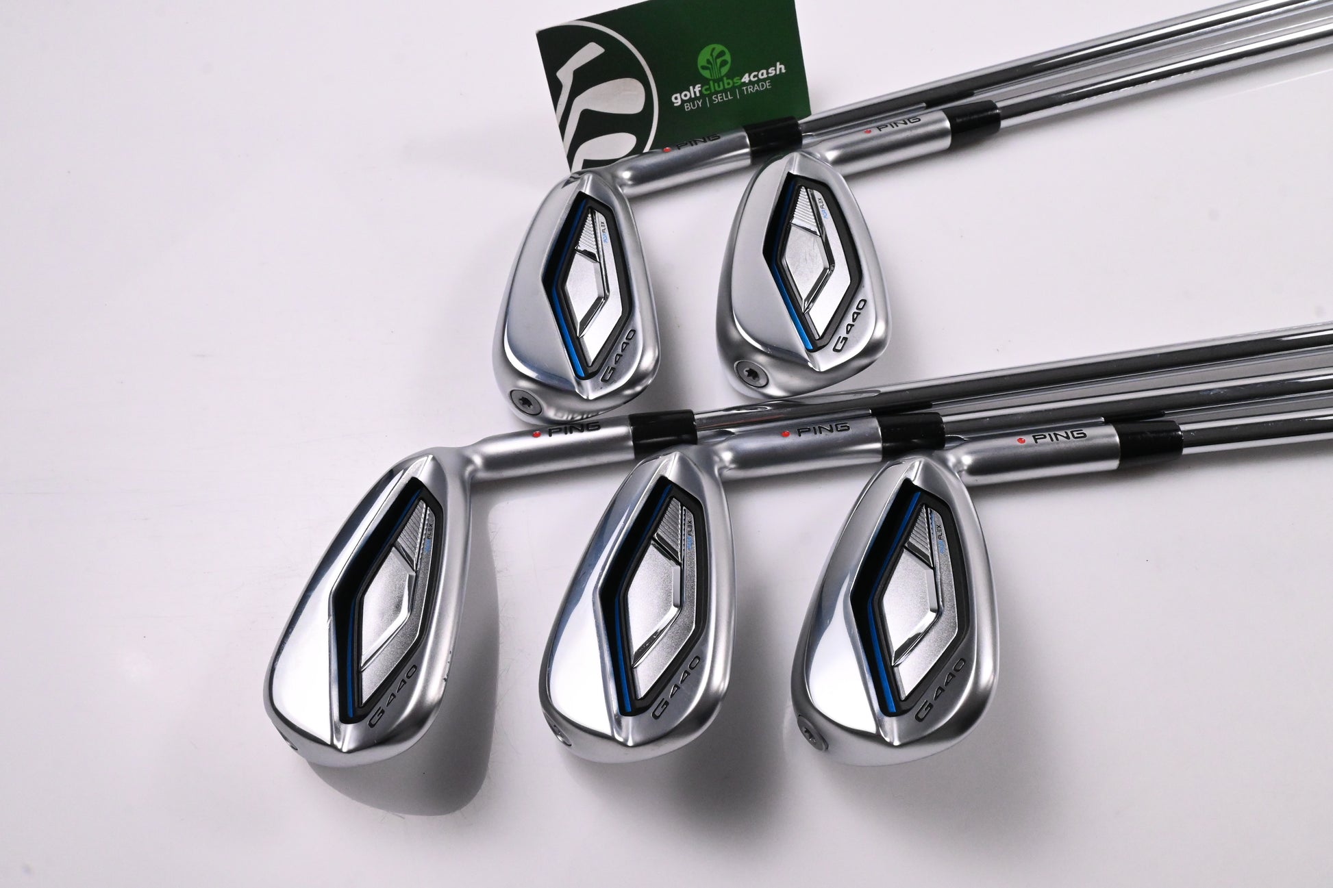 Ping G440 Irons / 7-PW+UW / Stiff Flex Ping AWT 3.0 Shafts