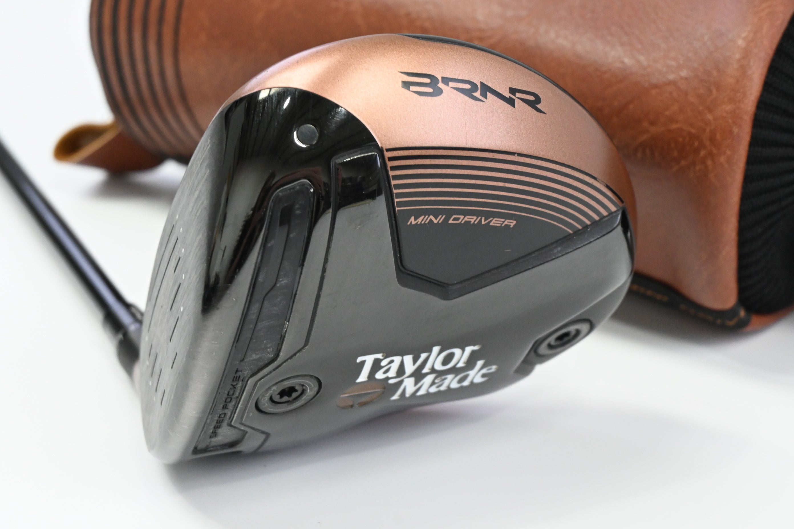 Left Hand Taylormade BRNR Copper Mini Driver / 11.5 Degree / Regular Flex M40X