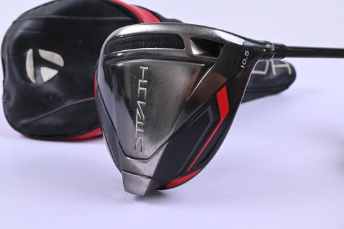 Taylormade Stealth Driver / 10.5 Degree / Stiff Flex HZRDUS Smoke Red RDX 60
