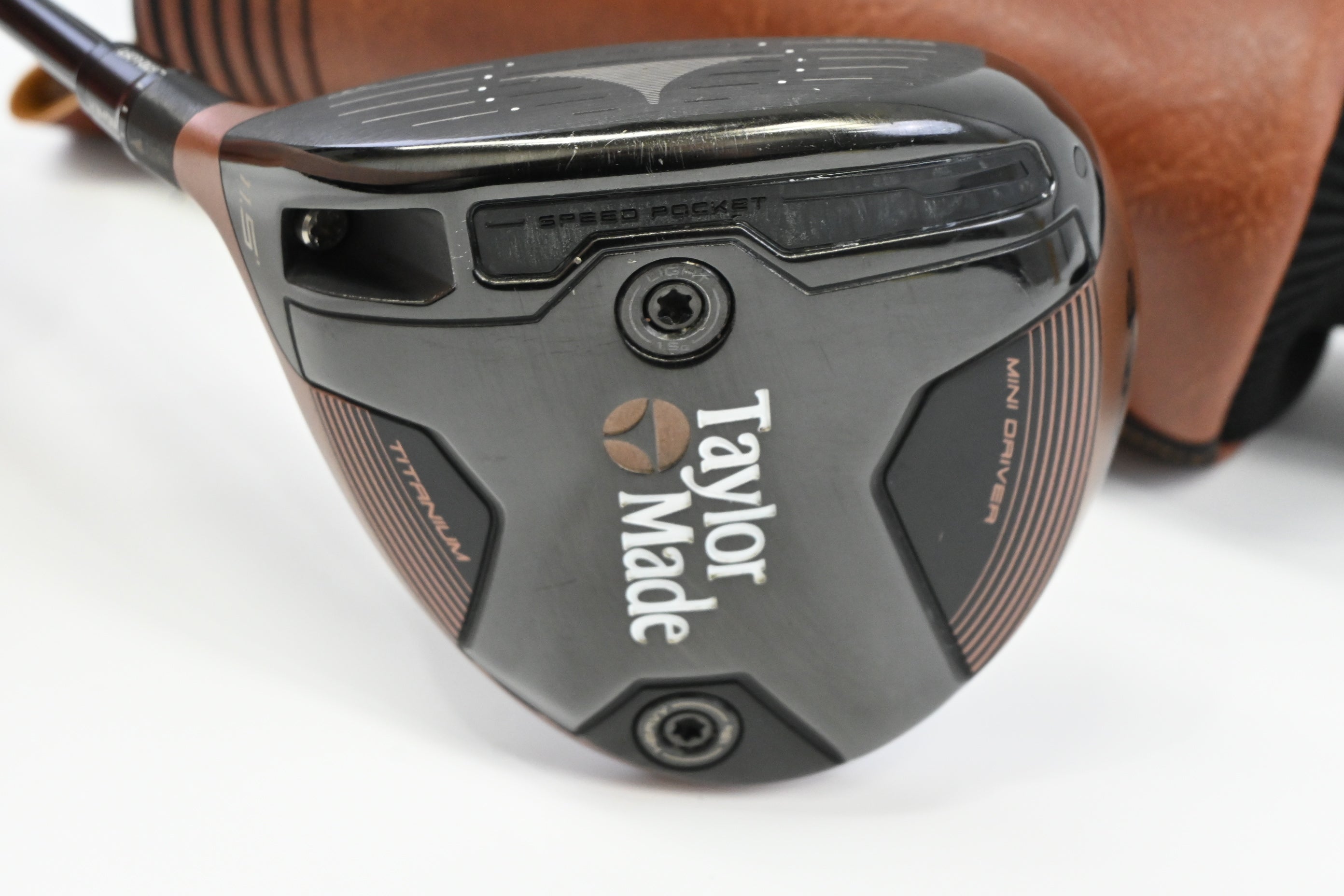 Left Hand Taylormade BRNR Copper Mini Driver / 11.5 Degree / Regular Flex M40X