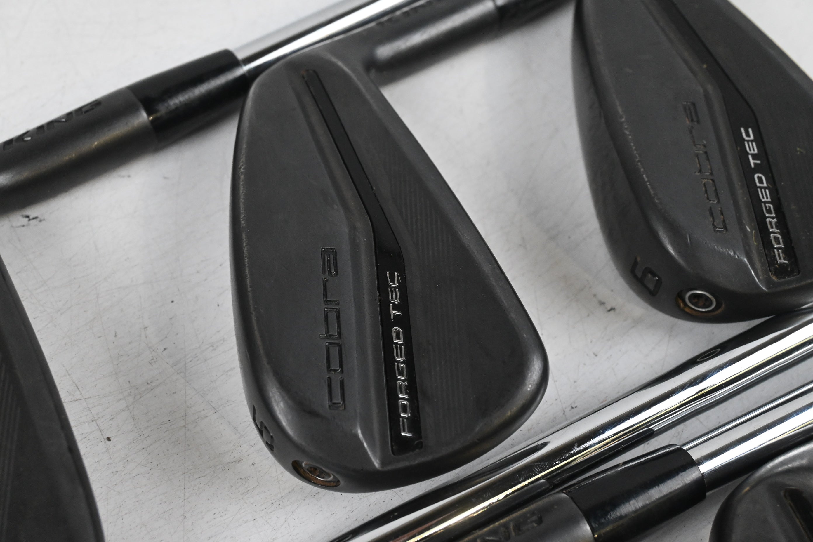 Cobra King Forged Tec 2023 Black Irons / 4-PW / Stiff Flex KBS S-Taper Lite Shafts