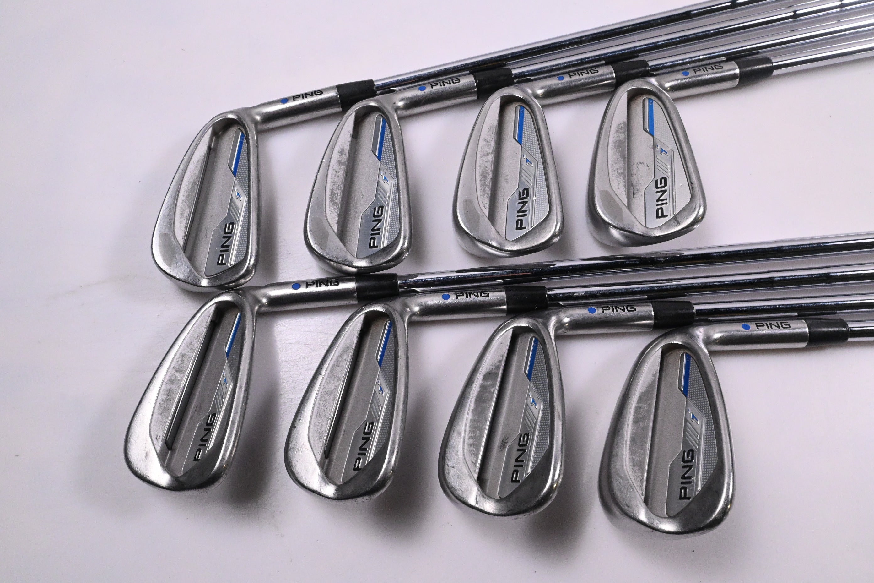 Ping i-Series E1 Irons / 4-PW+GW / Blue Dot / Stiff Flex Ping CFS Shafts