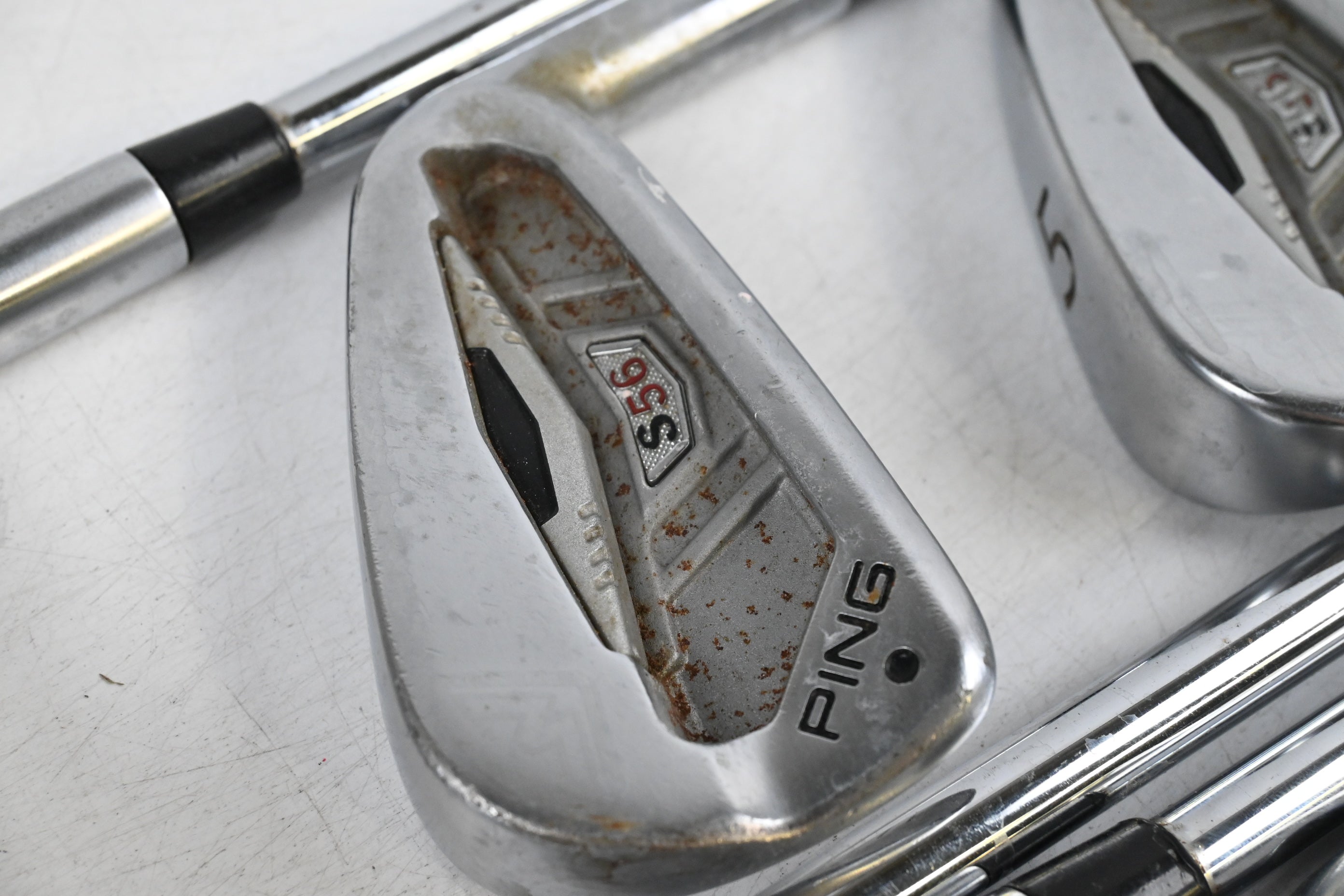 Ping S56 Irons / 3-9i / Black Dot / Stiff Flex Steel Shafts