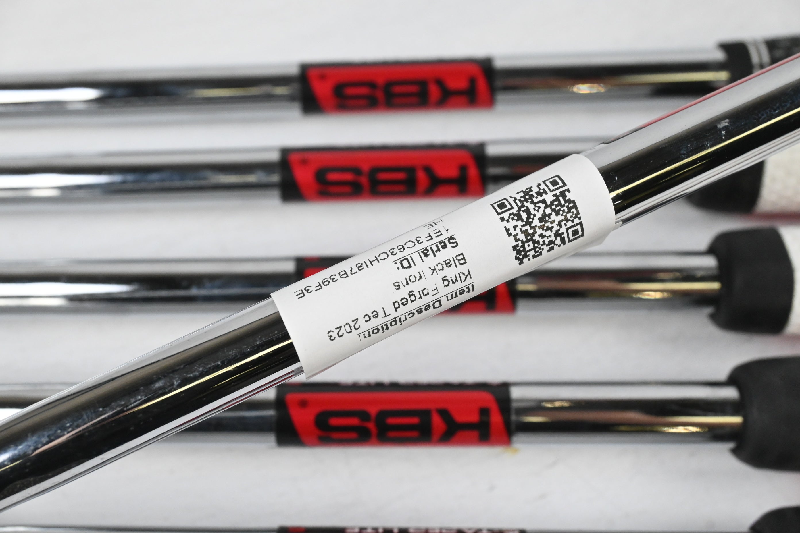 Cobra King Forged Tec 2023 Black Irons / 4-PW / Stiff Flex KBS S-Taper Lite Shafts