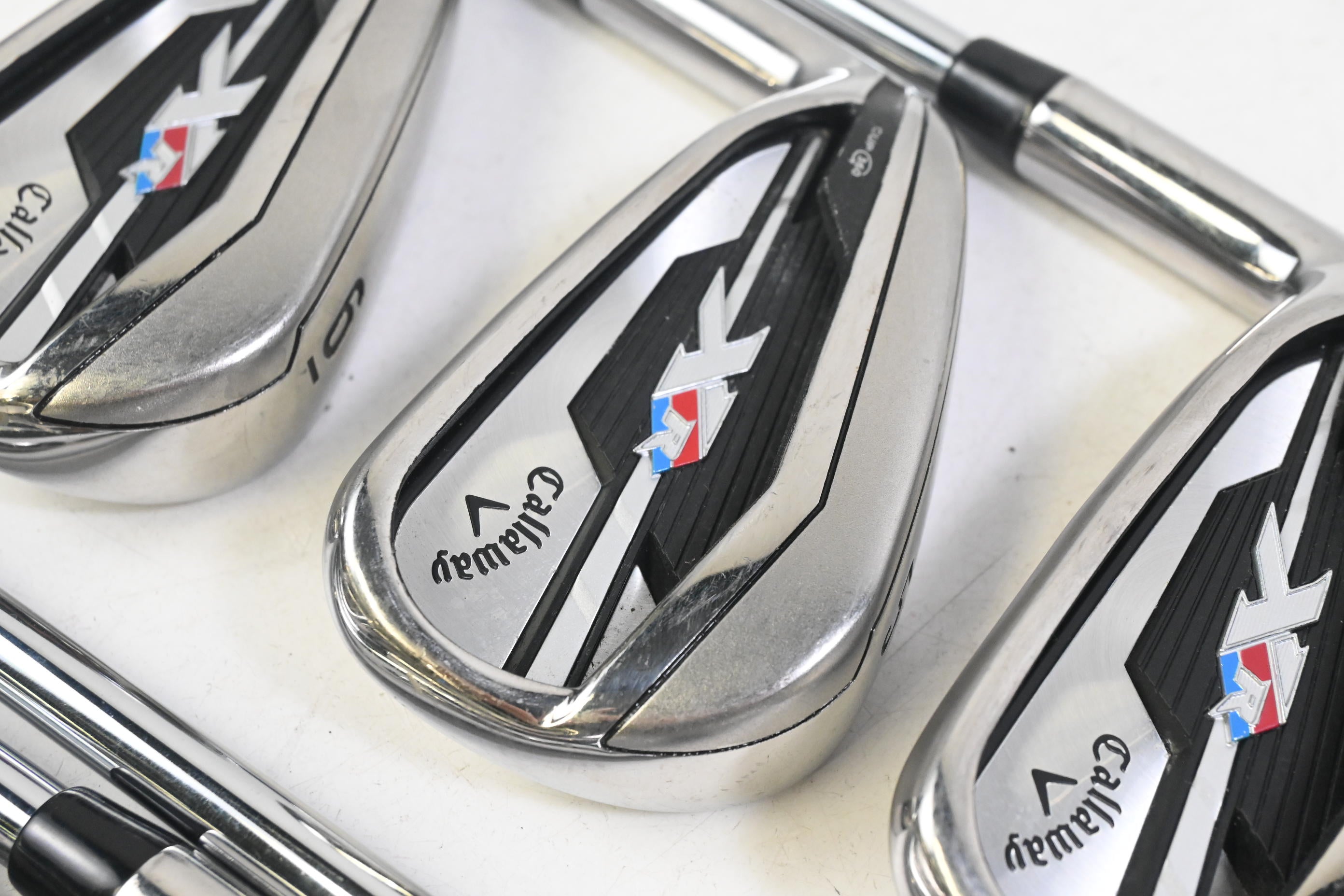 Left Hand Callaway XR Irons / 4-PW / Regular Flex Speedstep 80 Shafts
