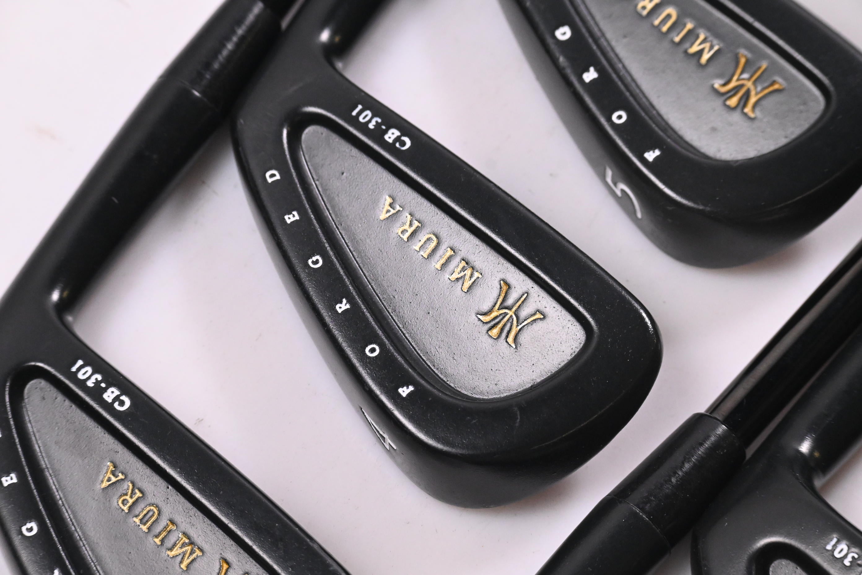 Miura CB-301 Black Irons / 3-PW / Stiff Flex KBS Tour 105 Shafts