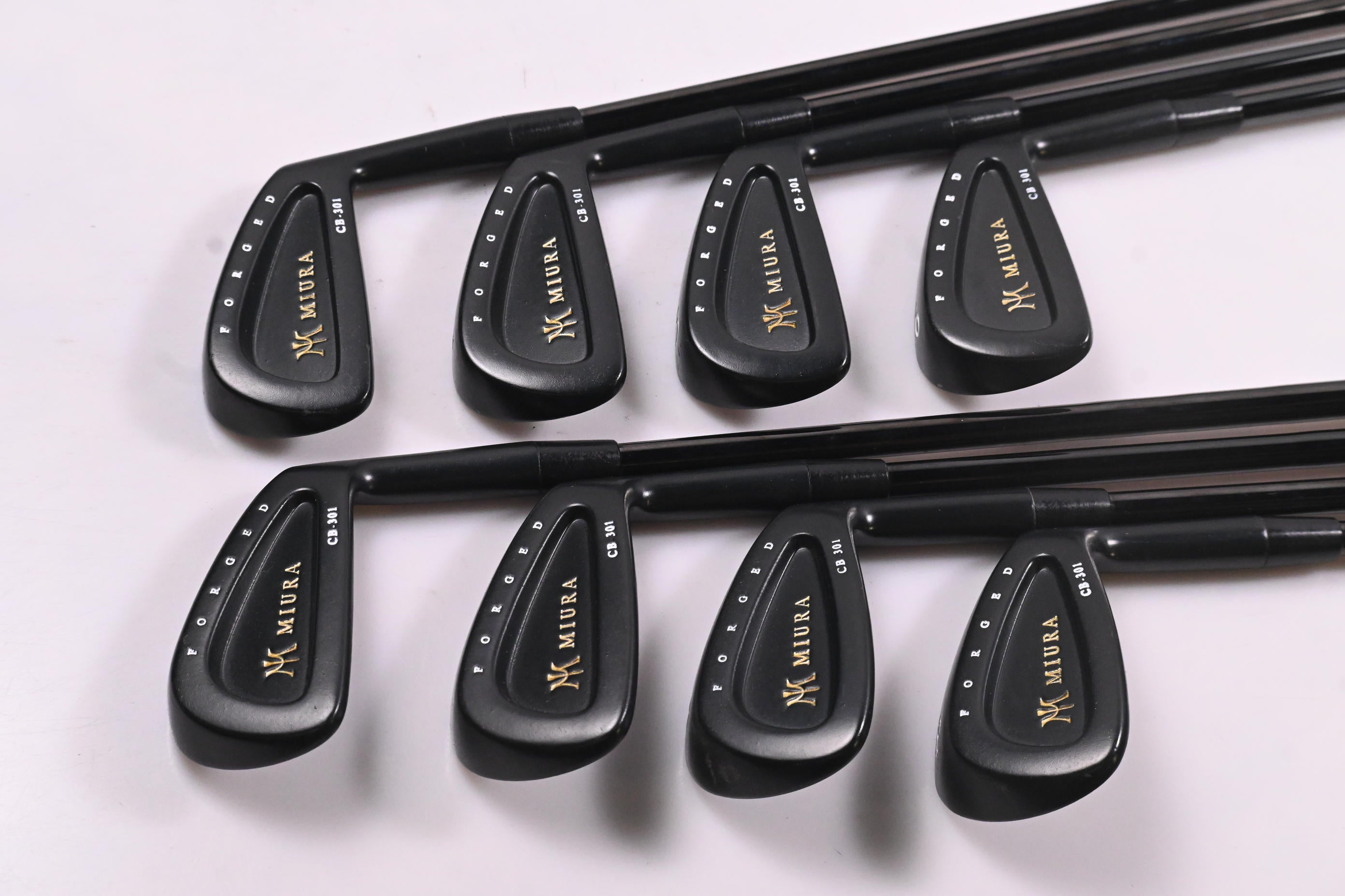 Miura CB-301 Black Irons / 3-PW / Stiff Flex KBS Tour 105 Shafts
