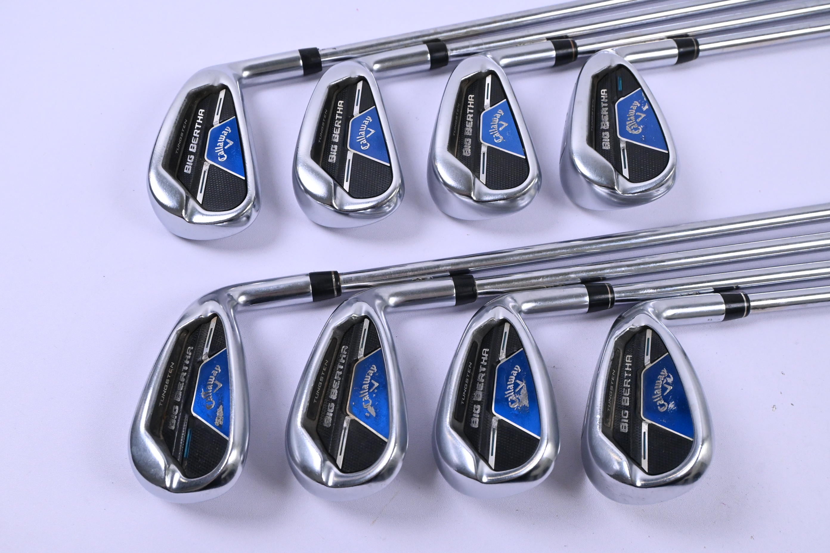 Callaway Big Bertha B21 Irons / 5-PW+GW+SW / Regular Flex KBS Max CT80 Shafts