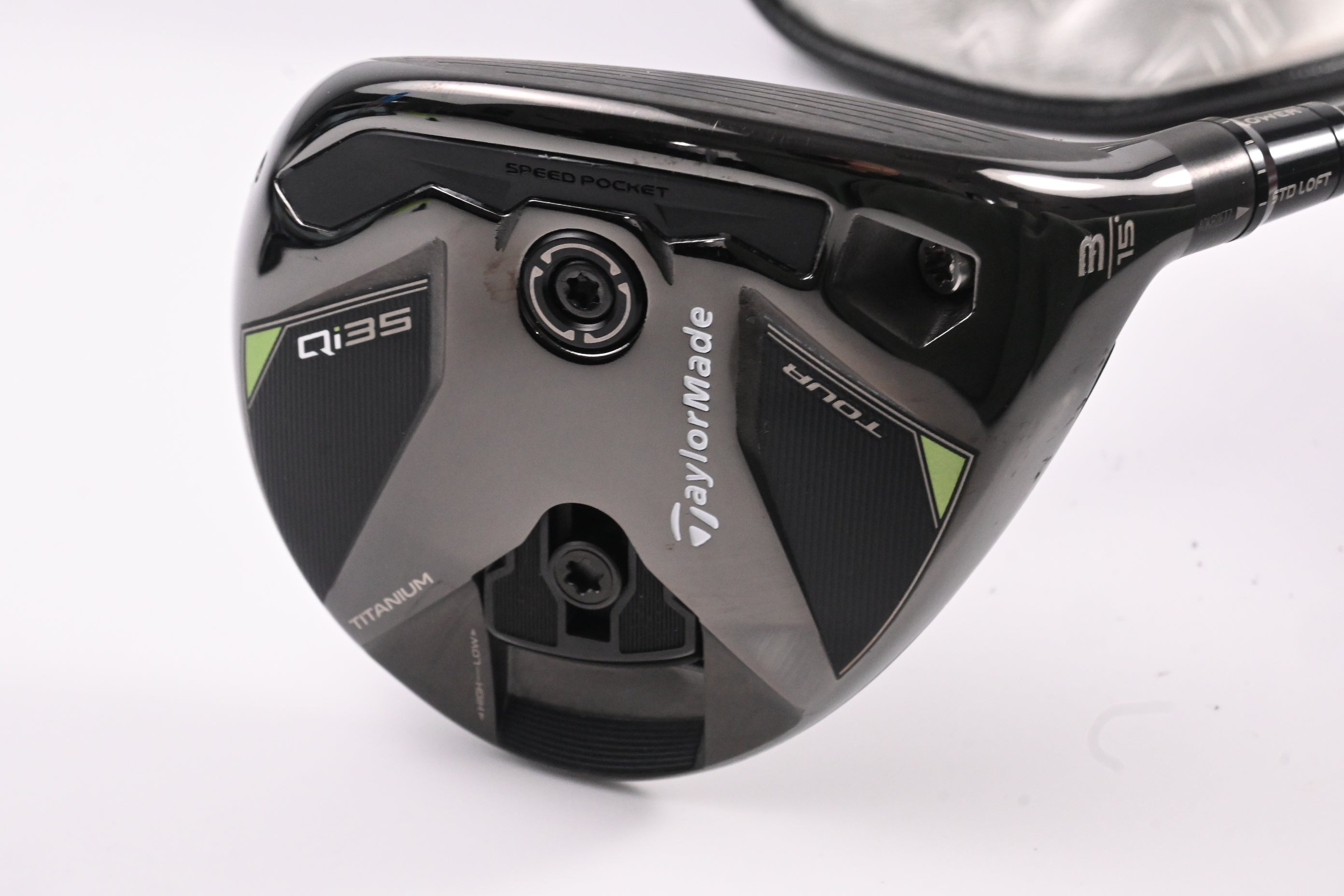 Taylormade Qi35 Tour #3 Wood / 15 Degree / Stiff Flex Kai'li Dark Waves Blue 75