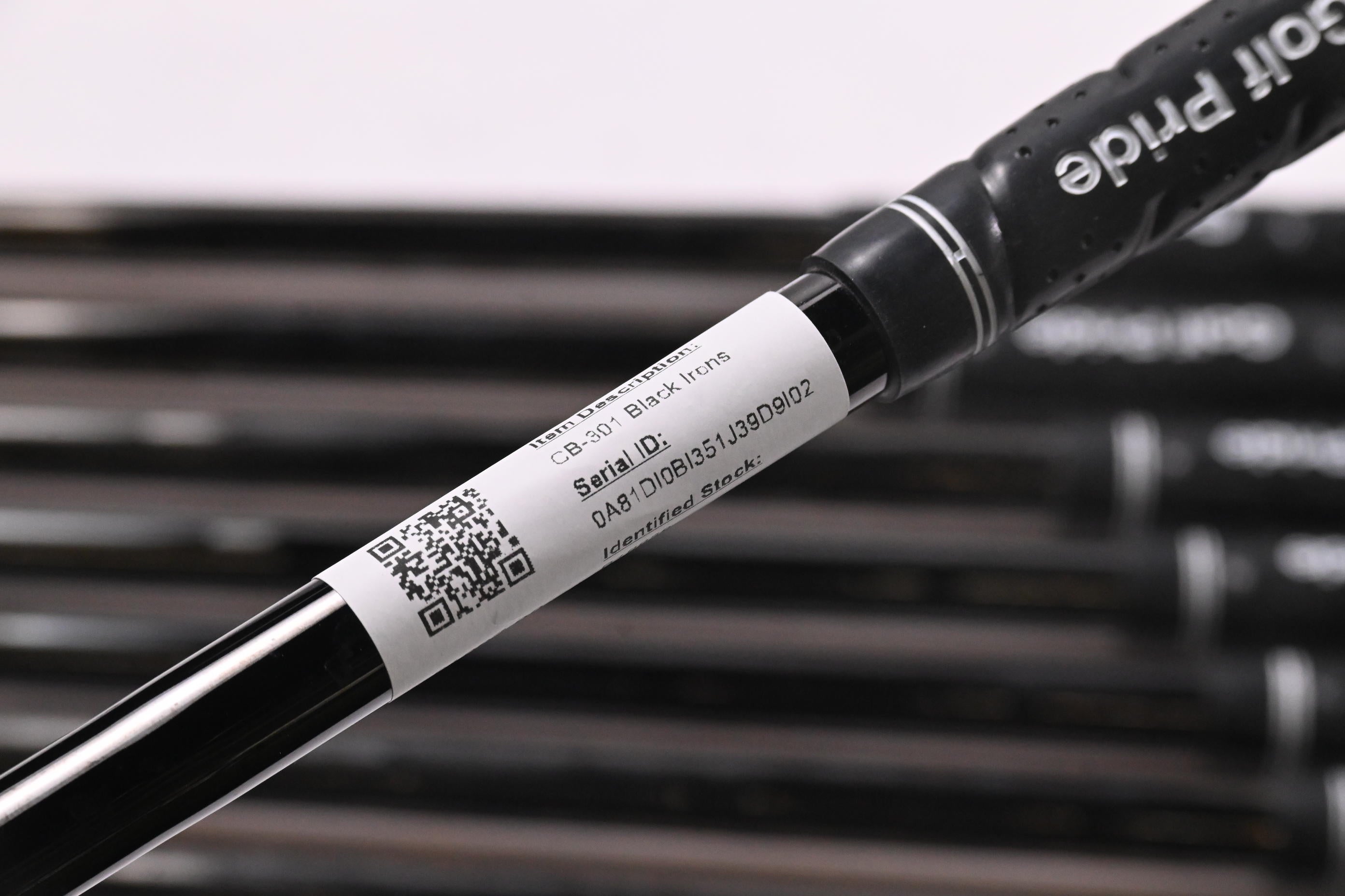 Miura CB-301 Black Irons / 3-PW / Stiff Flex KBS Tour 105 Shafts