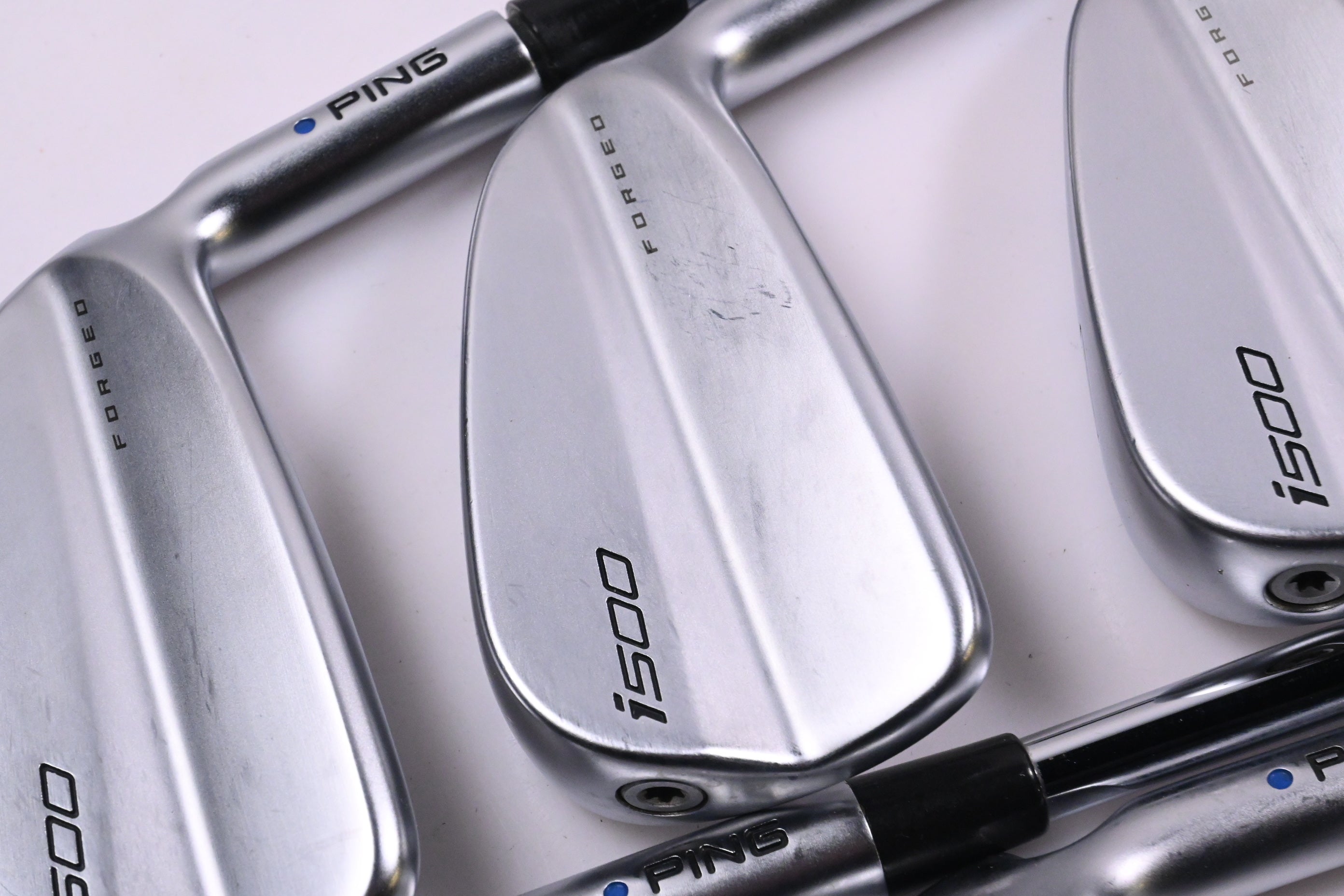 Ping i500 Irons / 5-PW / Blue Dot / Stiff Flex Dynamic Gold 105 S300 Shafts