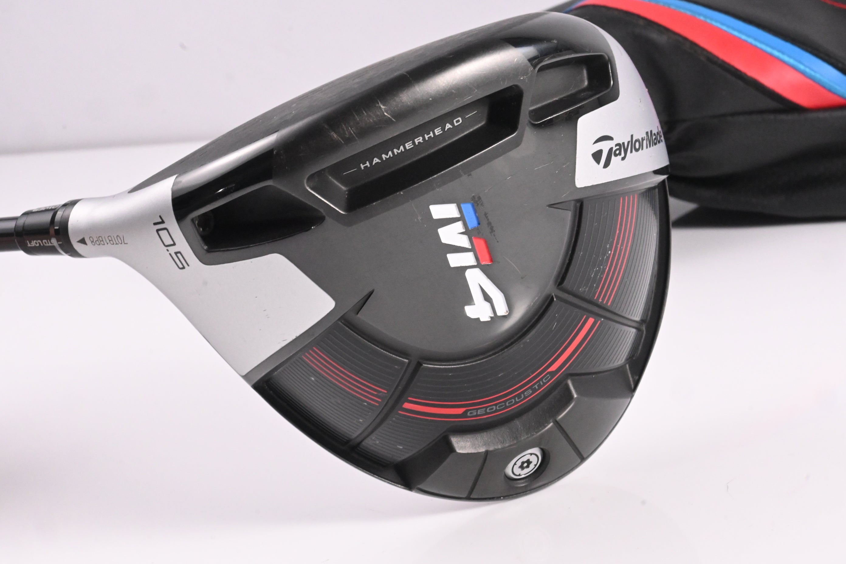 Left Hand Taylormade M4 Driver / 10.5 Degree / Regular Flex Fujikura Atmos Red 5