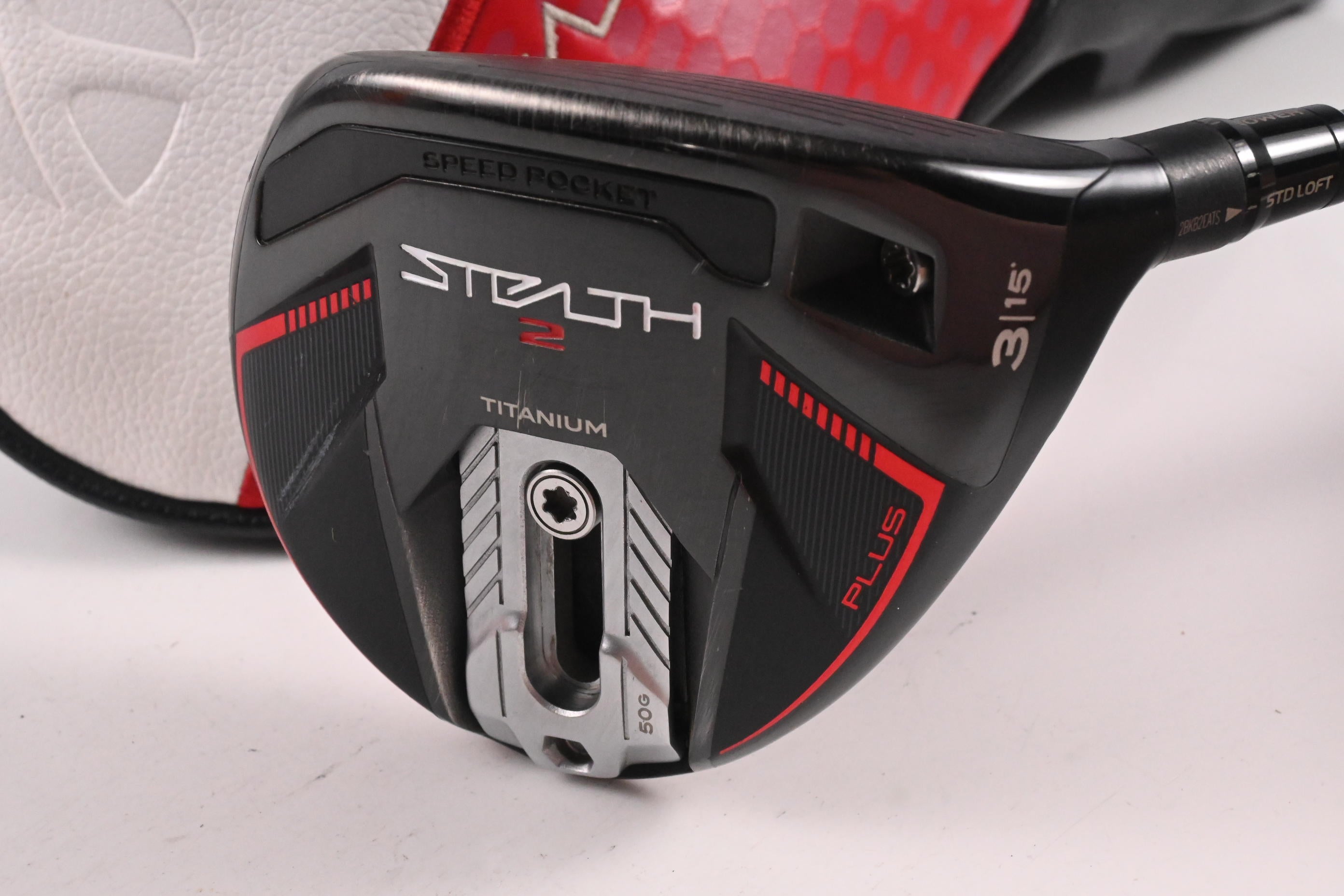 Taylormade Stealth 2 Plus #3 Wood / 15 Degree / Stiff Flex Kai'li Red 75 Shaft