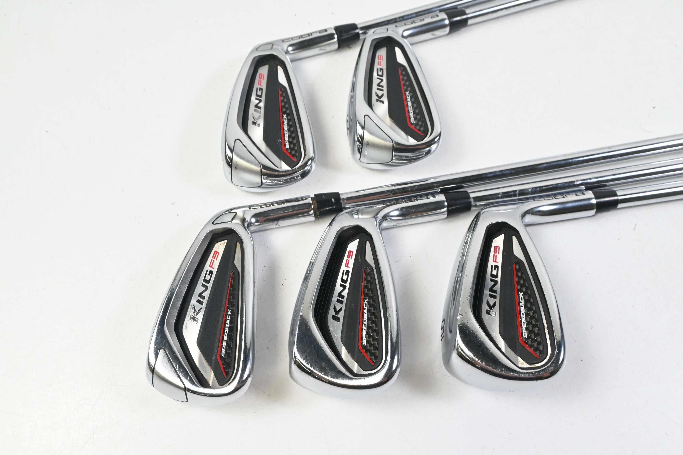 Cobra King F9 Irons / 5-9i / Stiff Flex Cobra Shafts