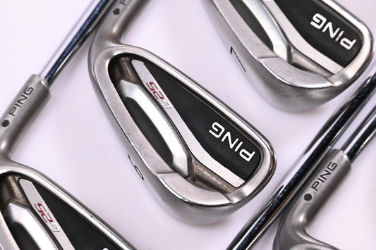 Ping G25 Irons / 5-PW+GW+SW / Black Dot / Regular Flex Ping CFS Shafts