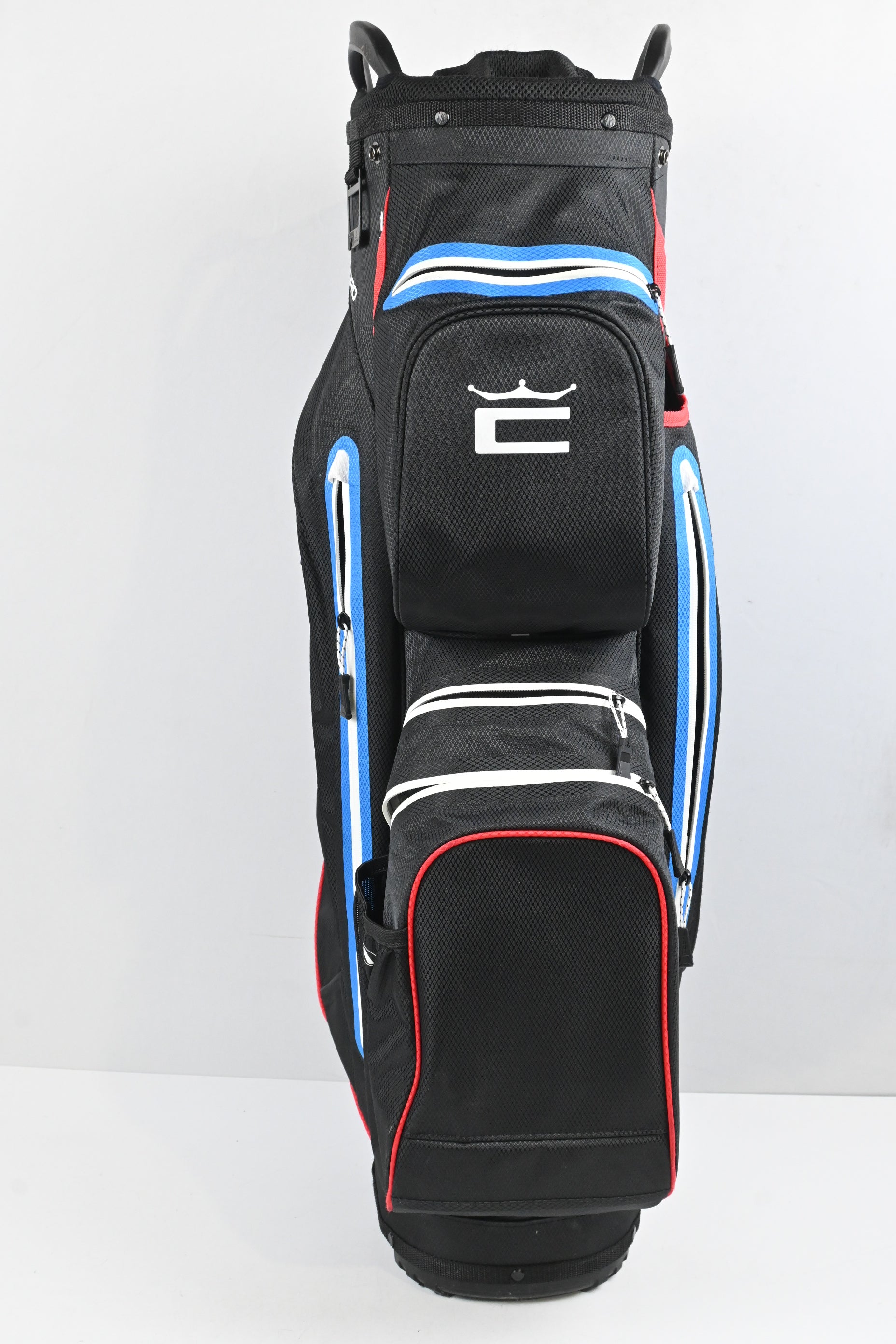 Cobra UltraDry Pro Cart Bag / 14-Way Divider / Black, White, Blue & Red