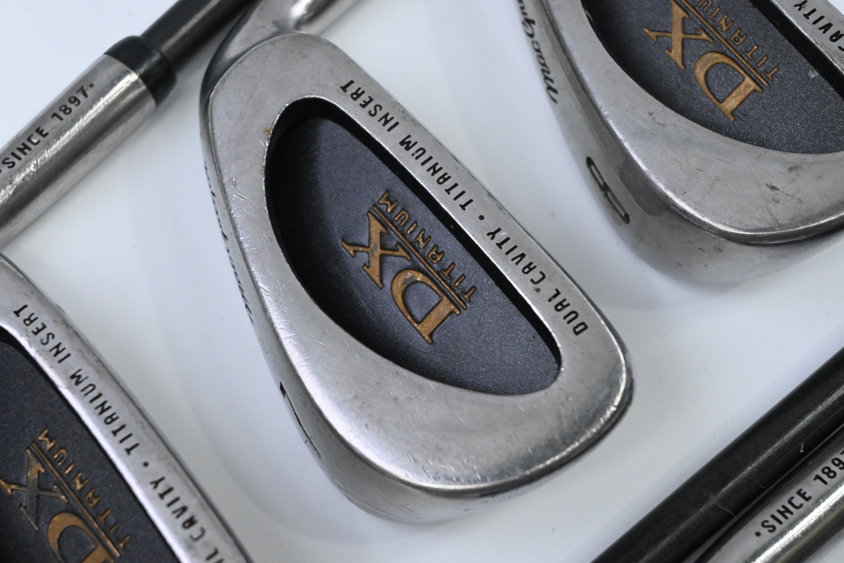MacGregor DX Titanium Irons / 6-PW+SW / Regular Flex Graphite Shafts