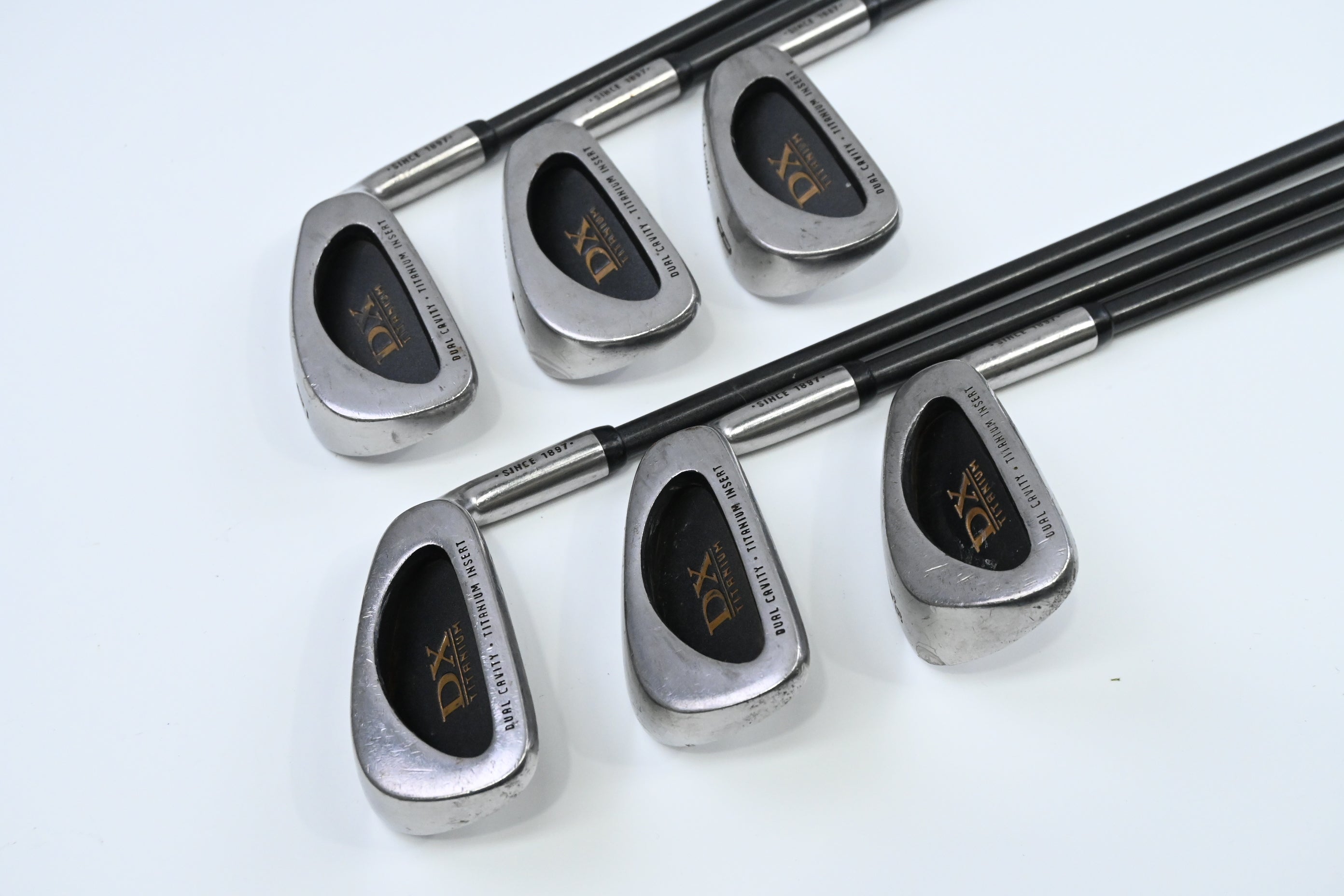 MacGregor DX Titanium Irons / 6-PW+SW / Regular Flex Graphite Shafts