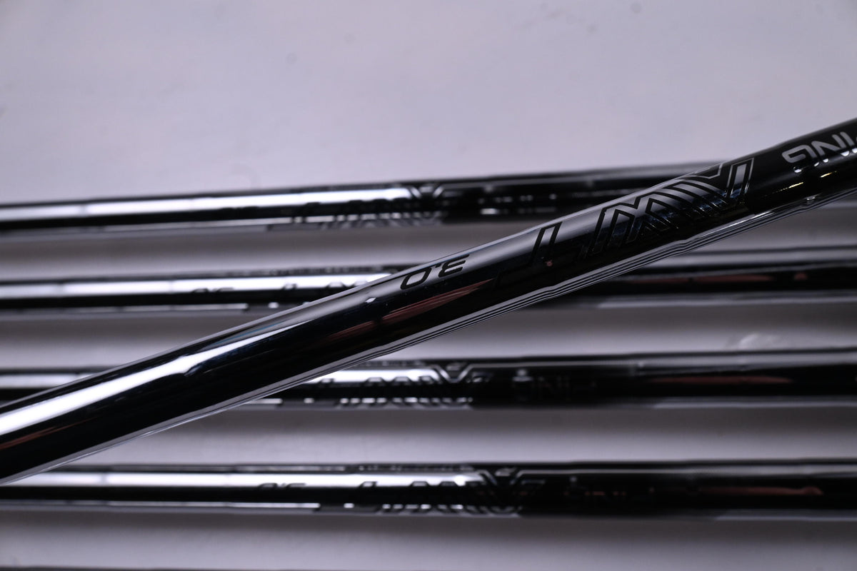 Ping G730 Irons / 5-PW+GW / Green Dot / Regular Flex Ping AWT 3.0 Shafts