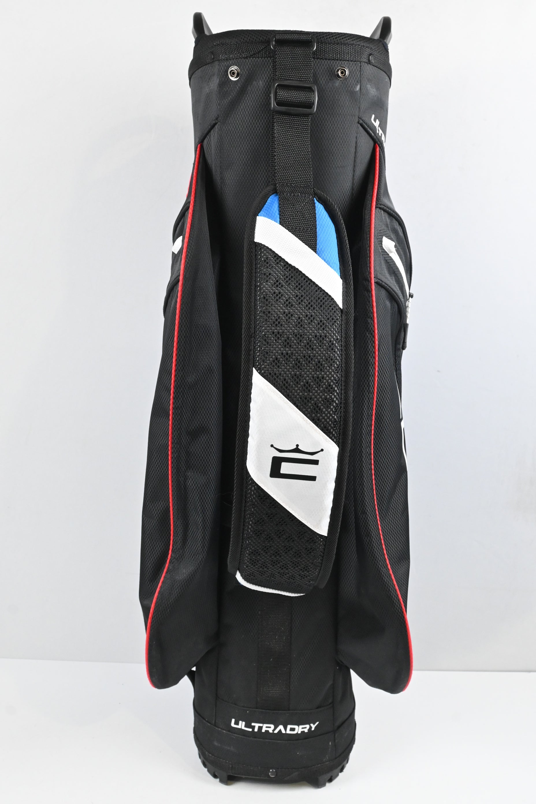 Cobra UltraDry Pro Cart Bag / 14-Way Divider / Black, White, Blue & Red