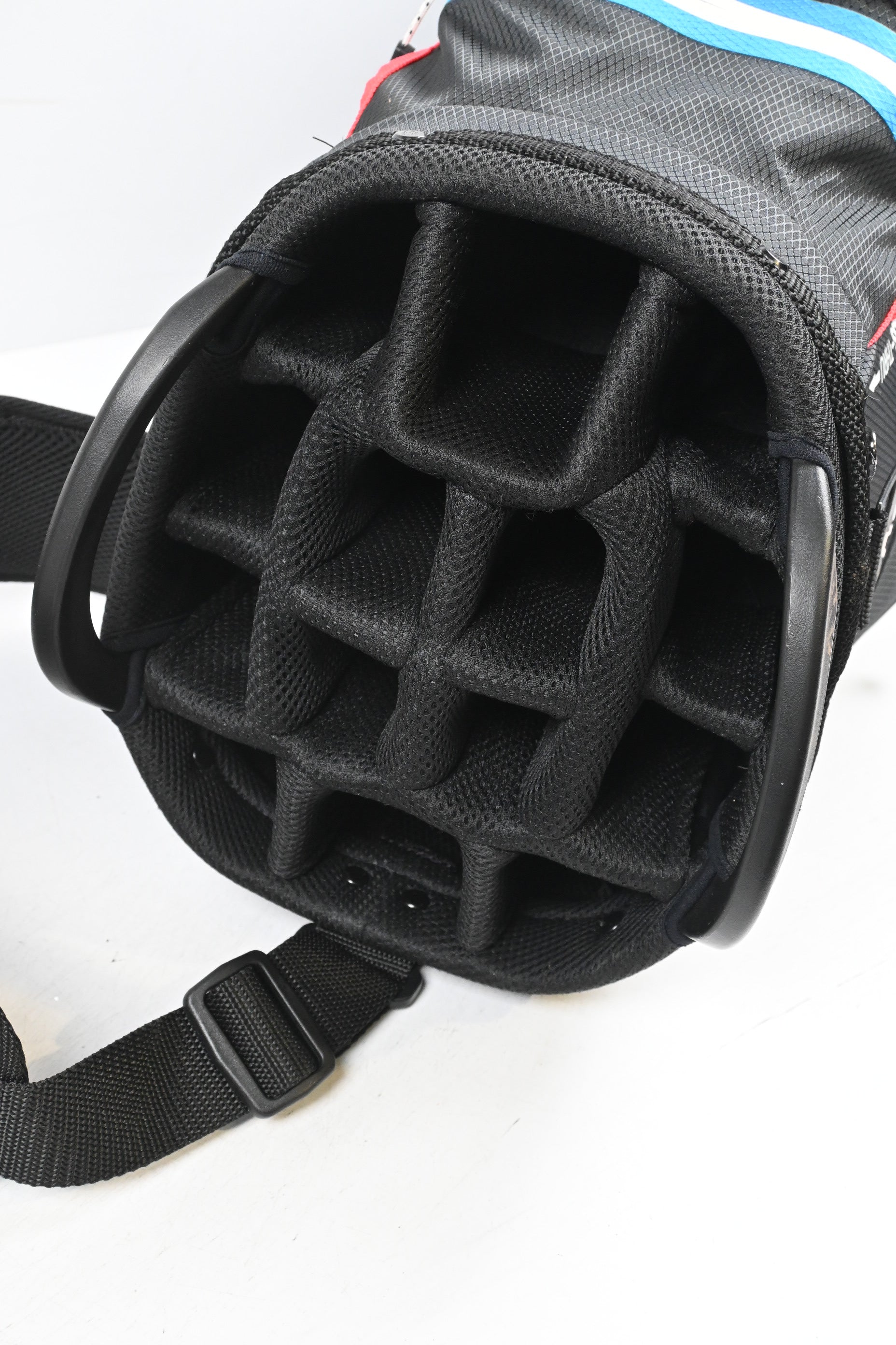 Cobra UltraDry Pro Cart Bag / 14-Way Divider / Black, White, Blue & Red