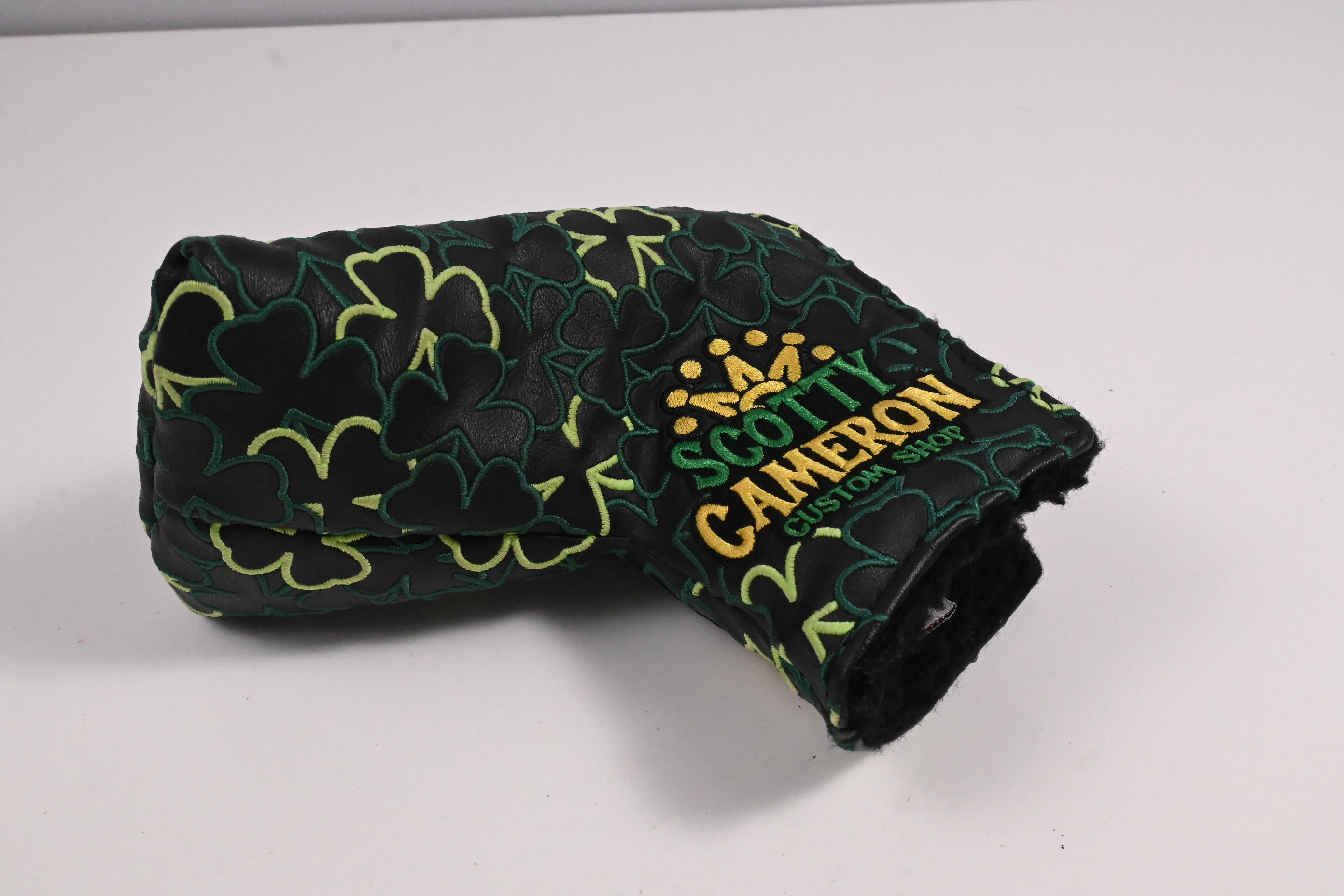 Scotty Cameron Feeling Lucky Clover Custom Shop Blade Putter Cover / Green,Black