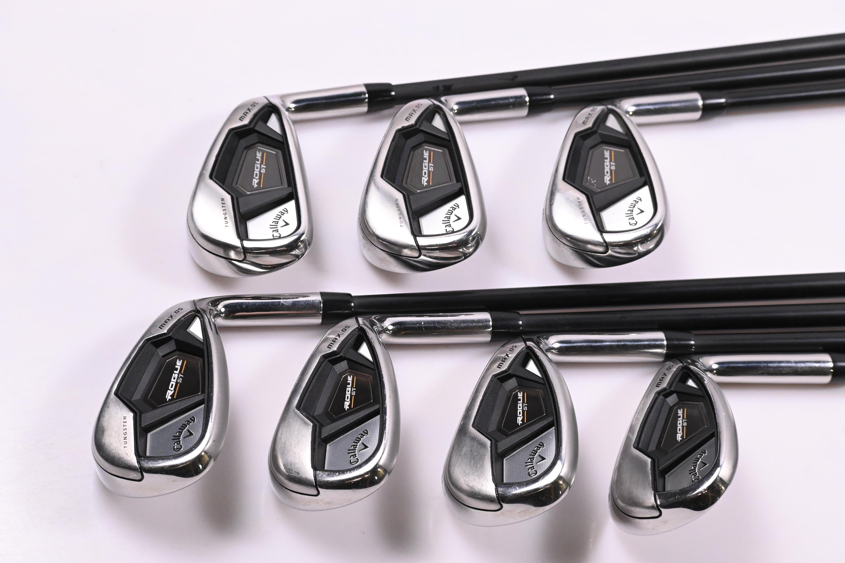 Callaway Rogue ST Max OS Lite Irons / 6-PW+GW+SW / Senior Flex Cypher 50