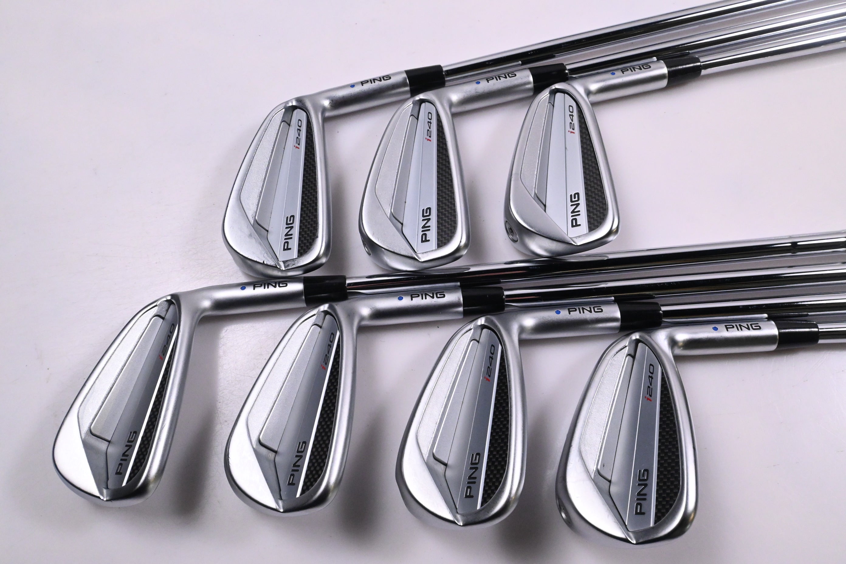 Ping I240 Irons / 4-PW / Blue Dot / Stiff Flex Dynamic Gold 105 S300 Shafts