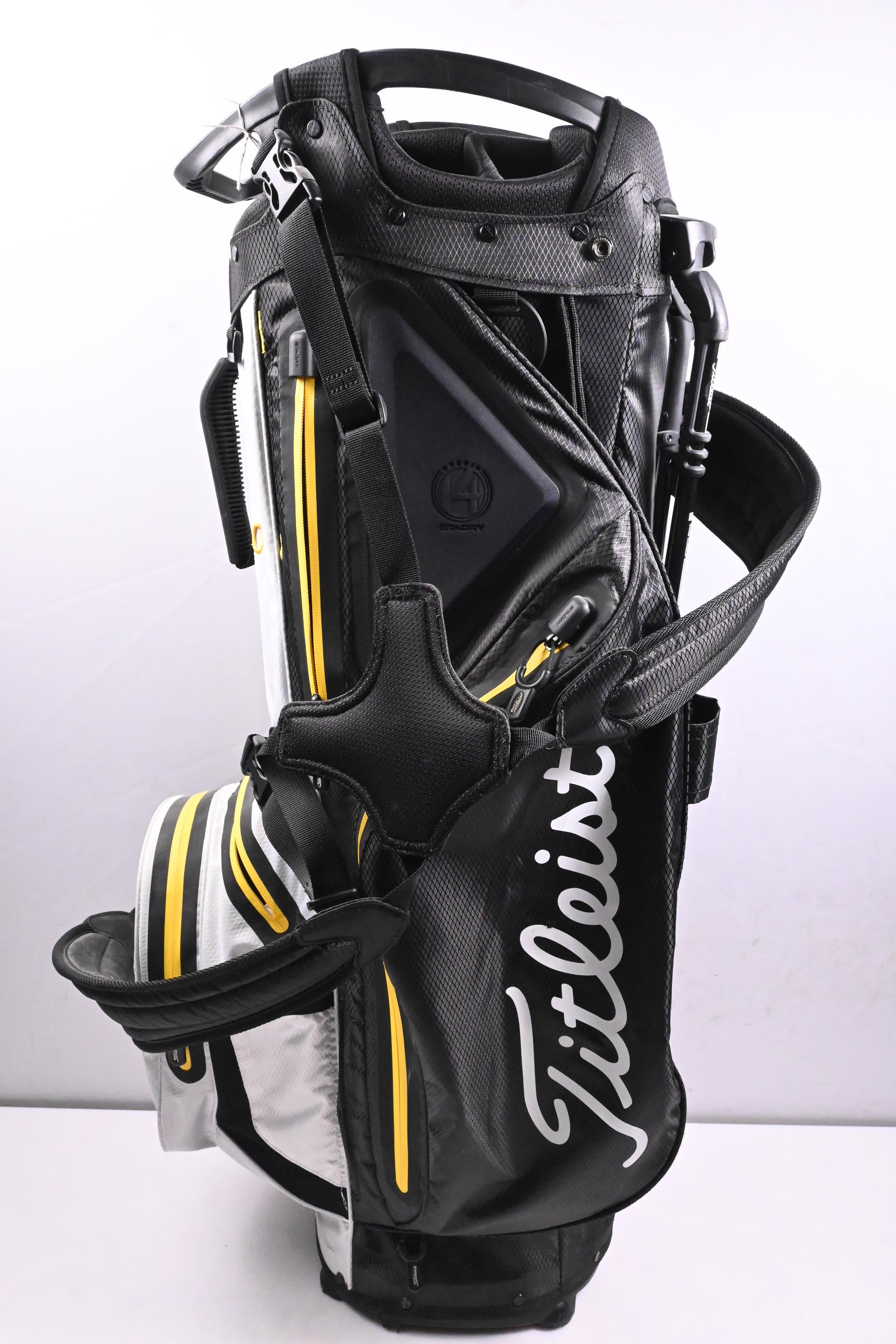 Titleist Players 14 StaDry Stand Bag / 14-Way Divider / Black, White, Yellow