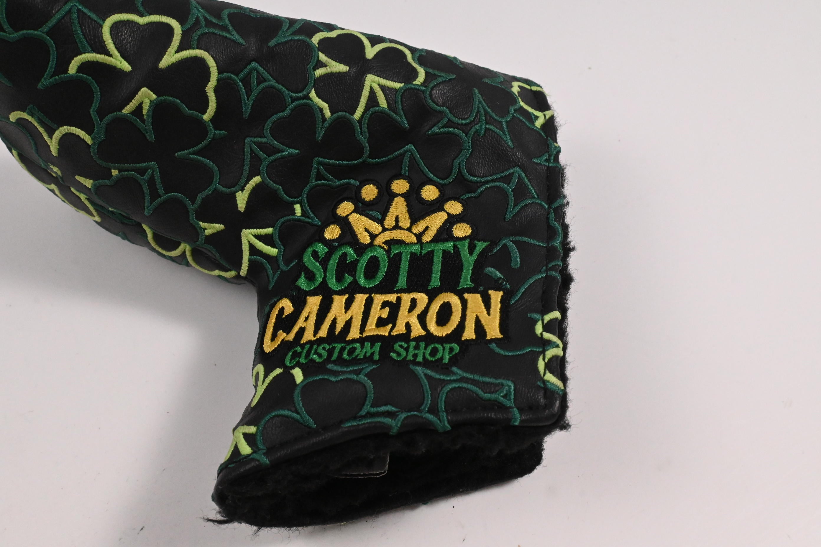 Scotty Cameron Feeling Lucky Clover Custom Shop Blade Putter Cover / Green,Black