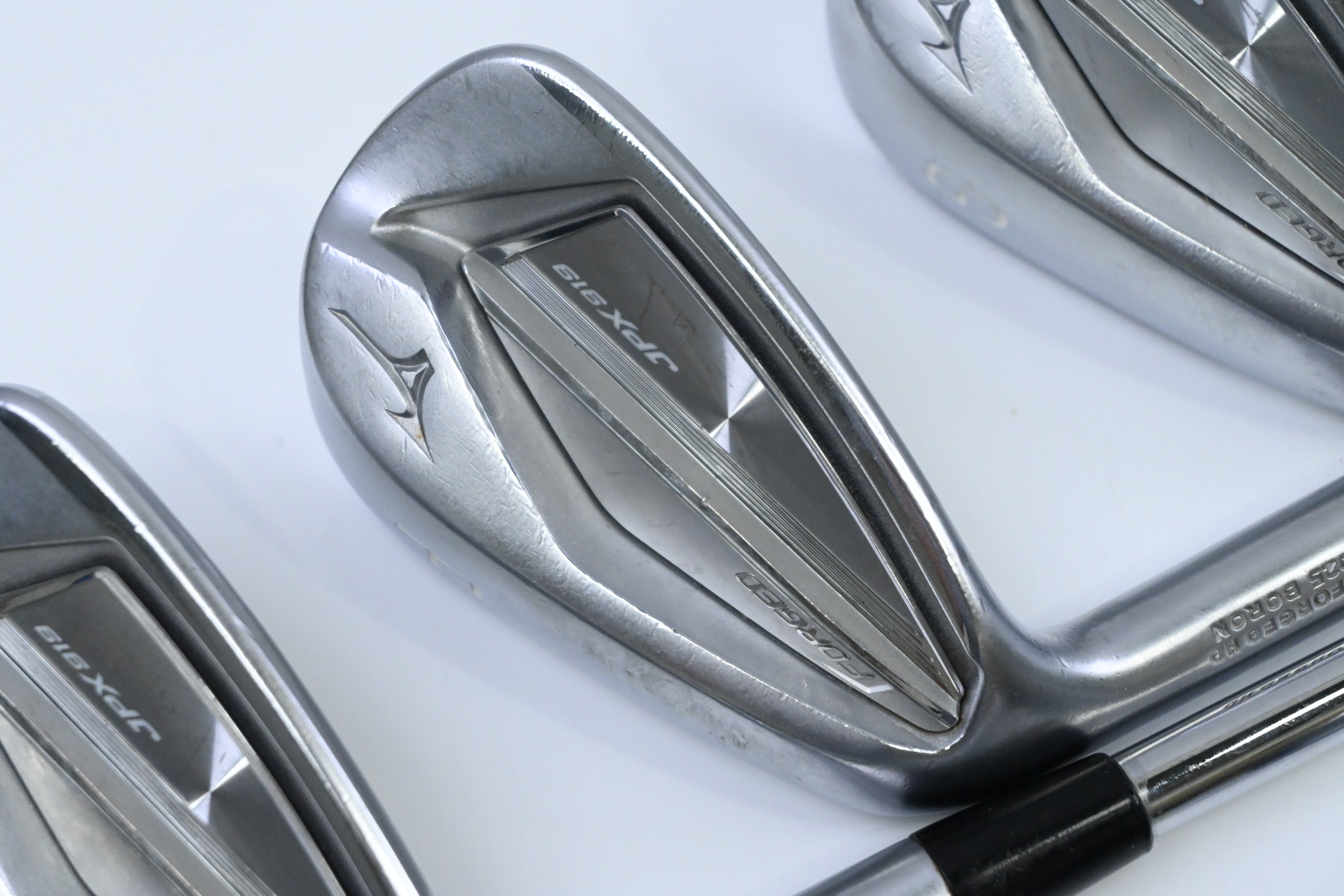 Left Hand Mizuno JPX 919 Forged Irons / 5-PW+GW+SW / Regular Flex KBS Tour 90