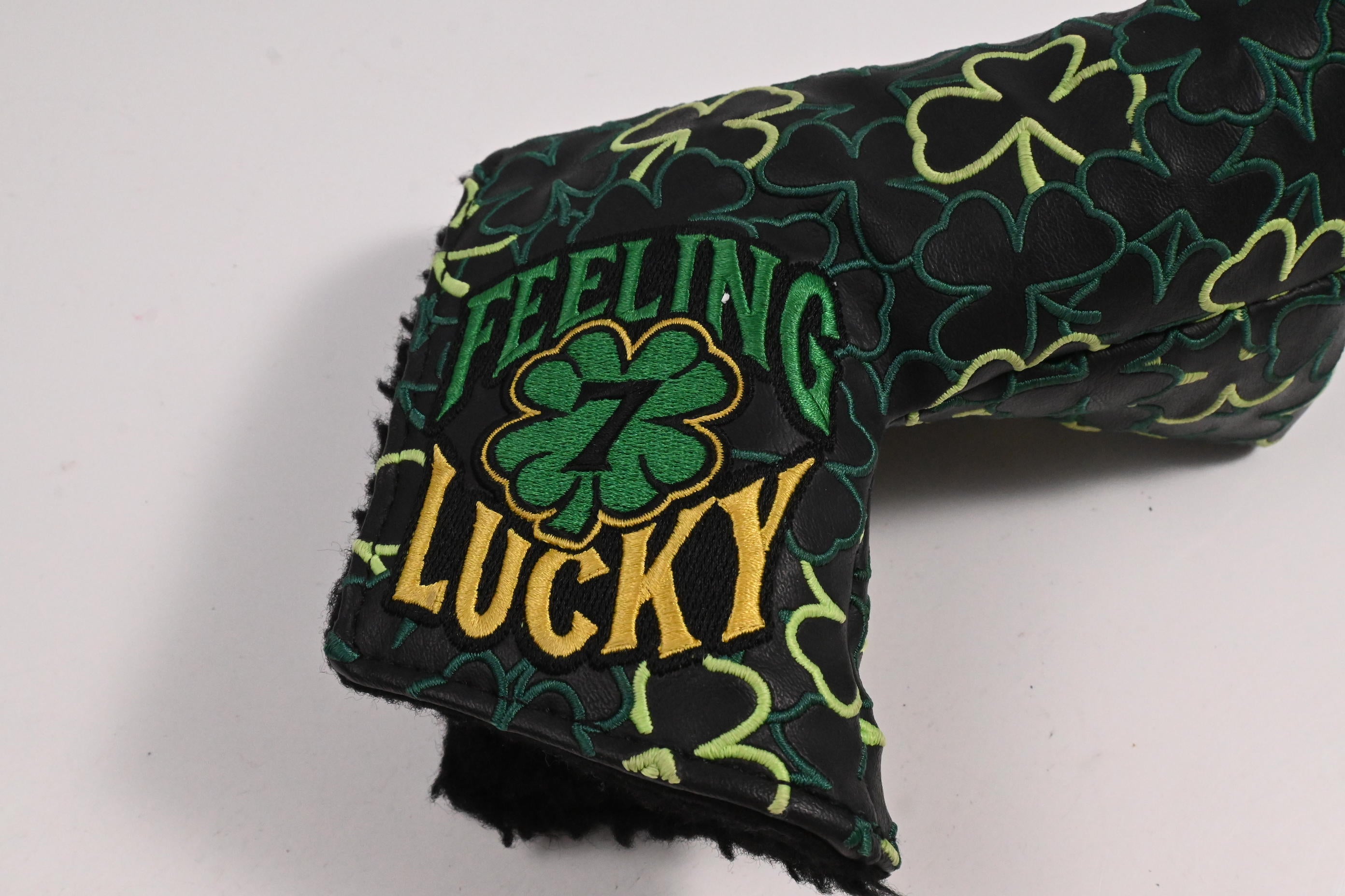 Scotty Cameron Feeling Lucky Clover Custom Shop Blade Putter Cover / Green,Black