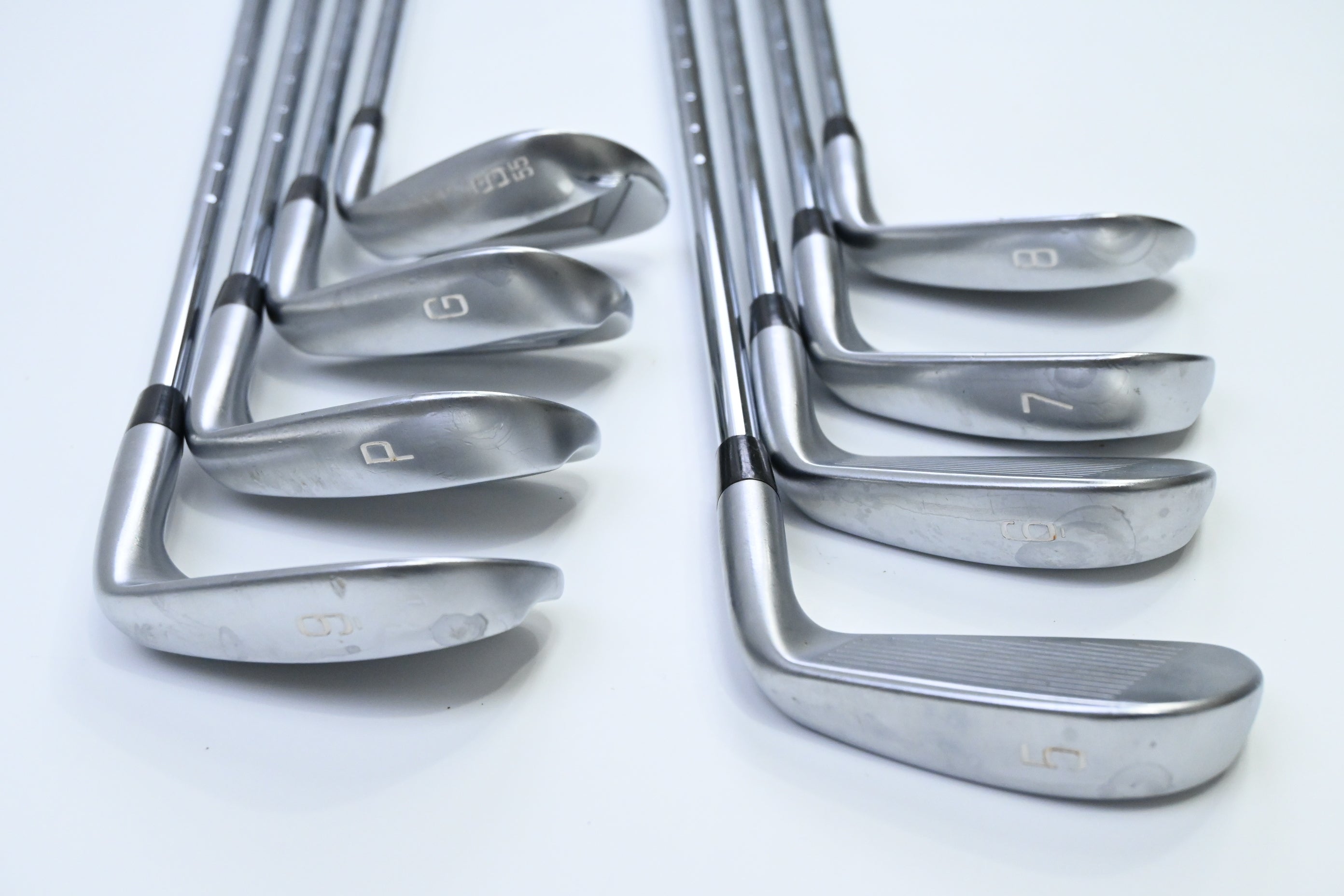 Left Hand Mizuno JPX 919 Forged Irons / 5-PW+GW+SW / Regular Flex KBS Tour 90