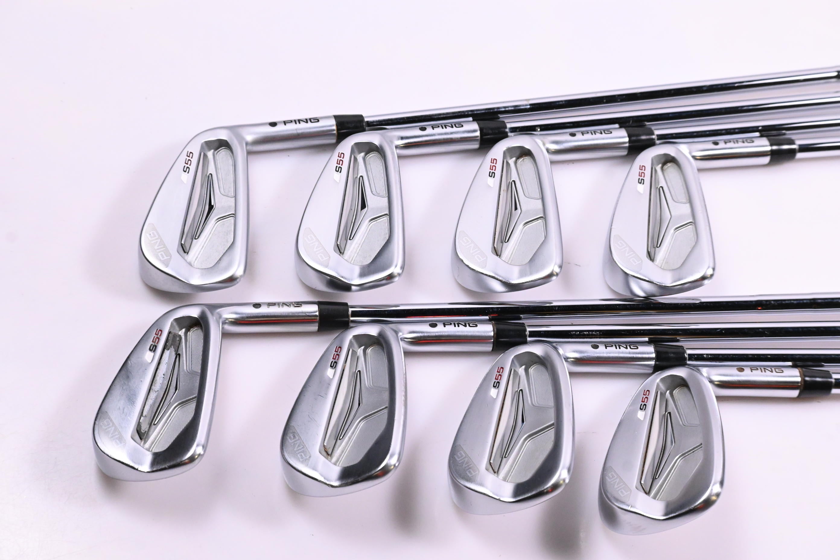 Ping S55 Irons / 3-PW / Black Dot / Regular Flex Ping CFS Shafts