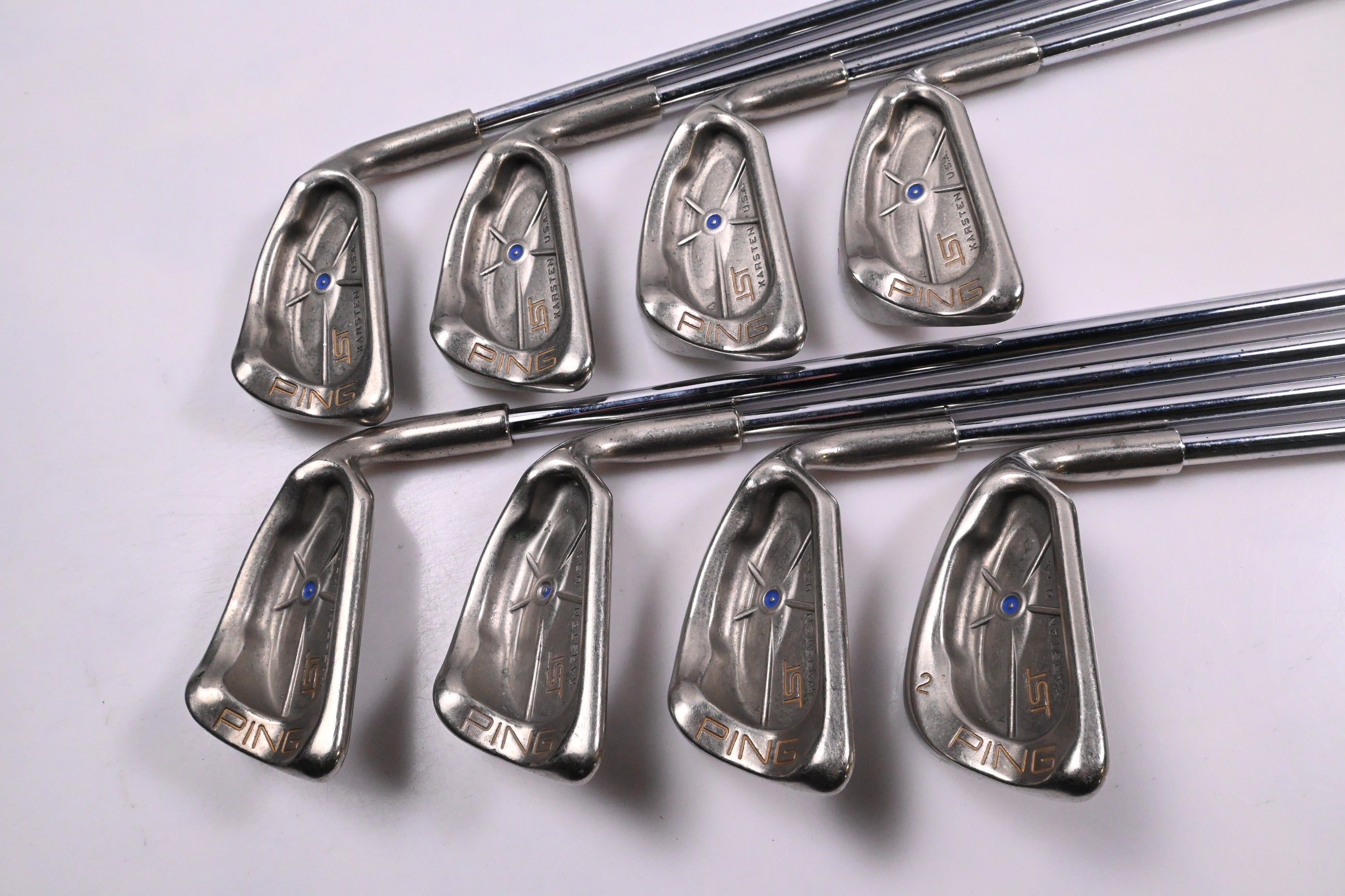 Ping ISI Nickel Irons / 3-PW / Blue Dot / Stiff Flex Ping JZ Shafts